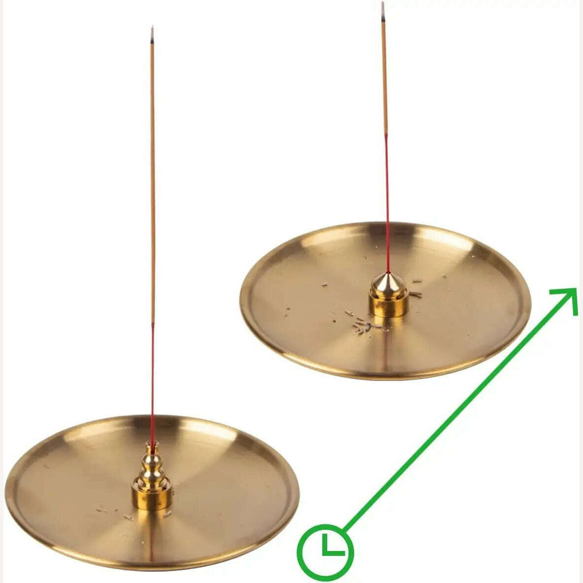 5 in 1 Metal Incense Burner for Yoga Brass Incense Holder Palo Santo Holder Sage Holder Incense Tray Ash Catcher Home Decor - KIMLUD
