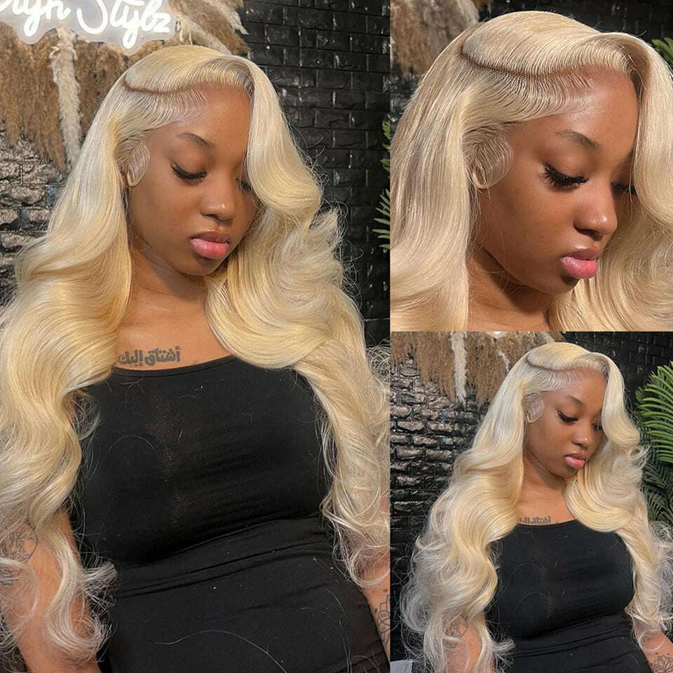 KIMLUD, 613 Honey Blonde Color Hair Extension Brazilian Hair Weave Bundle 8-30 Inch Body Wave Remy Human Hair Can Buy 1 3 4 Bundle Deal, KIMLUD Womens Clothes