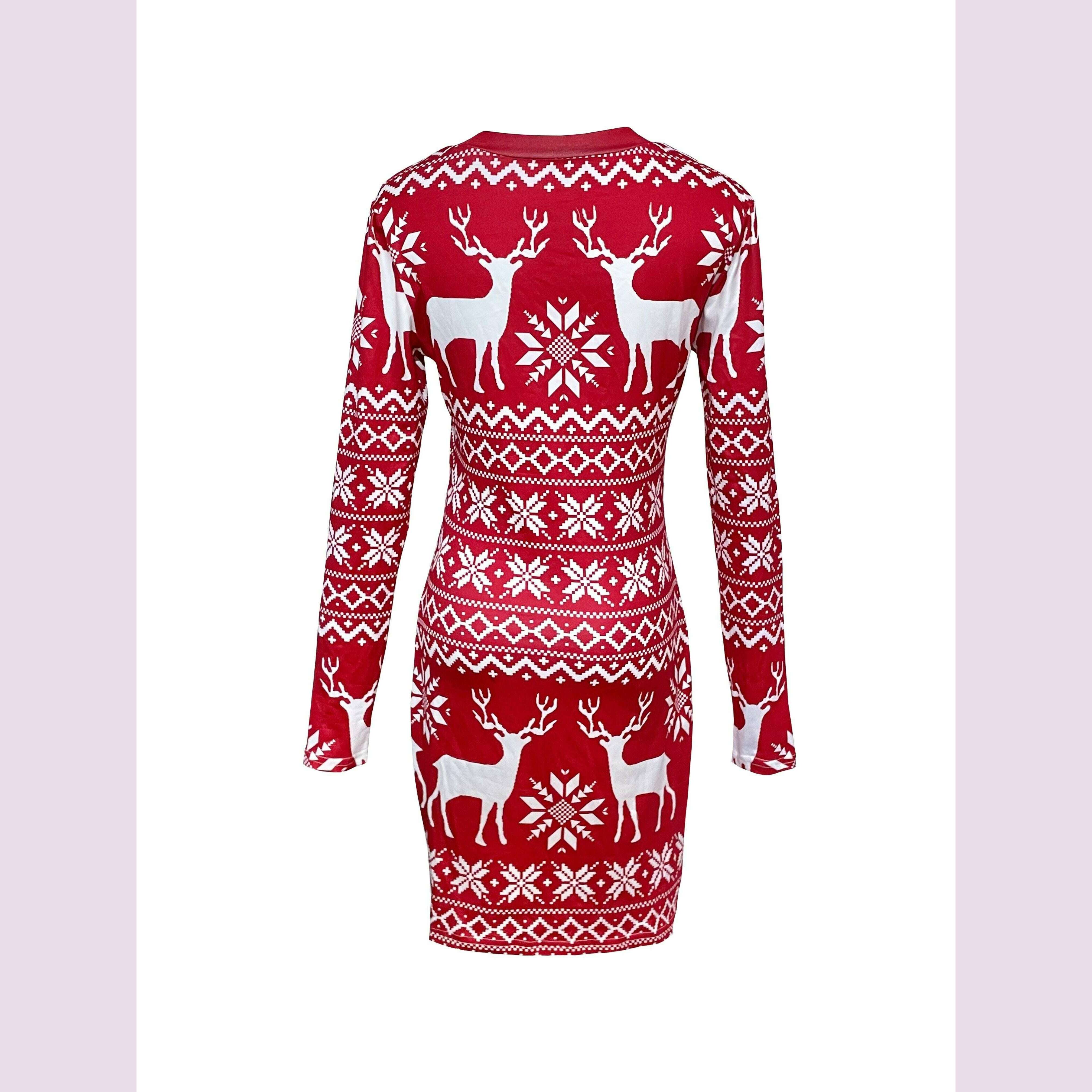 christmas-deer-bodycon-dress-christmas-deer-print-bodycon-dress---casual-crew-neck-long-sleeve-mini-dress-for-womenkimlud-womens-fashion-34625969