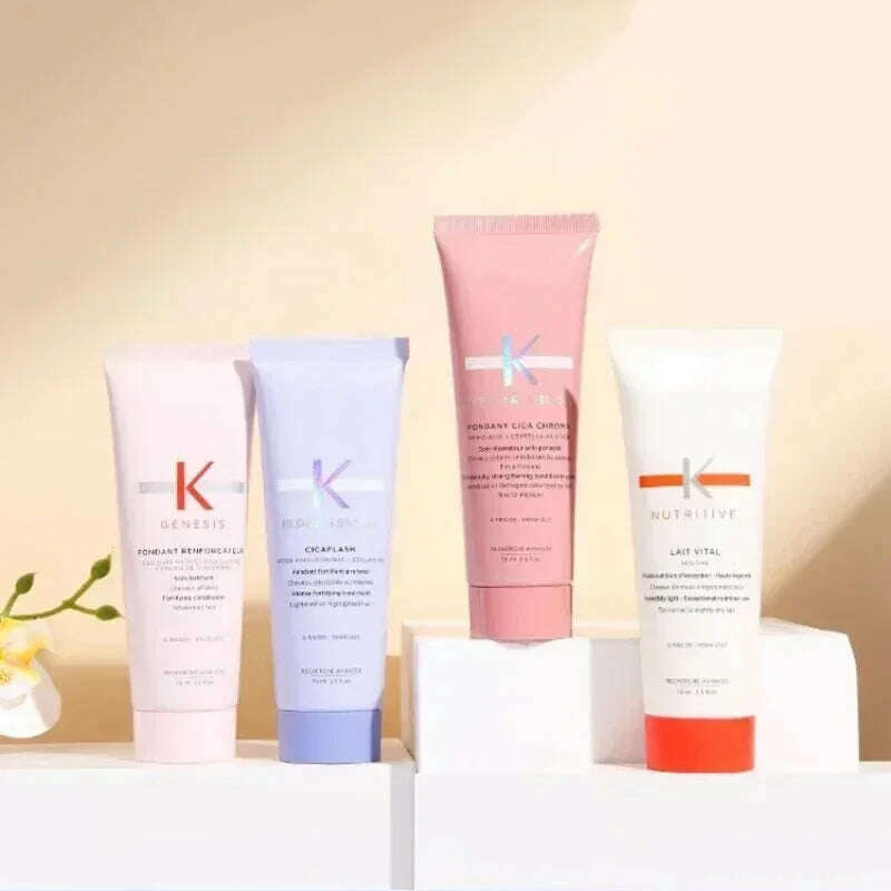 KIMLUD, 75ml Smooth Hair Mask Perm Dye Hair Conditioner Smooth Repair Moisturizing Nourish Repair Damage Frizzy Hair Care Conditioner, KIMLUD Womens Clothes