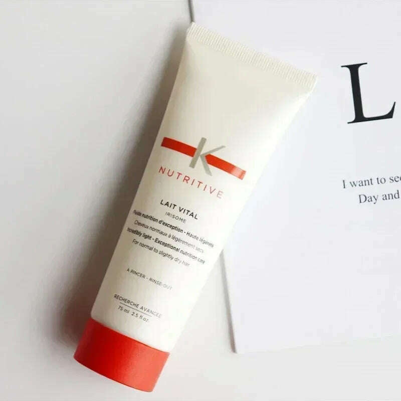 KIMLUD, 75ml Smooth Hair Mask Perm Dye Hair Conditioner Smooth Repair Moisturizing Nourish Repair Damage Frizzy Hair Care Conditioner, Nutritive, KIMLUD Womens Clothes