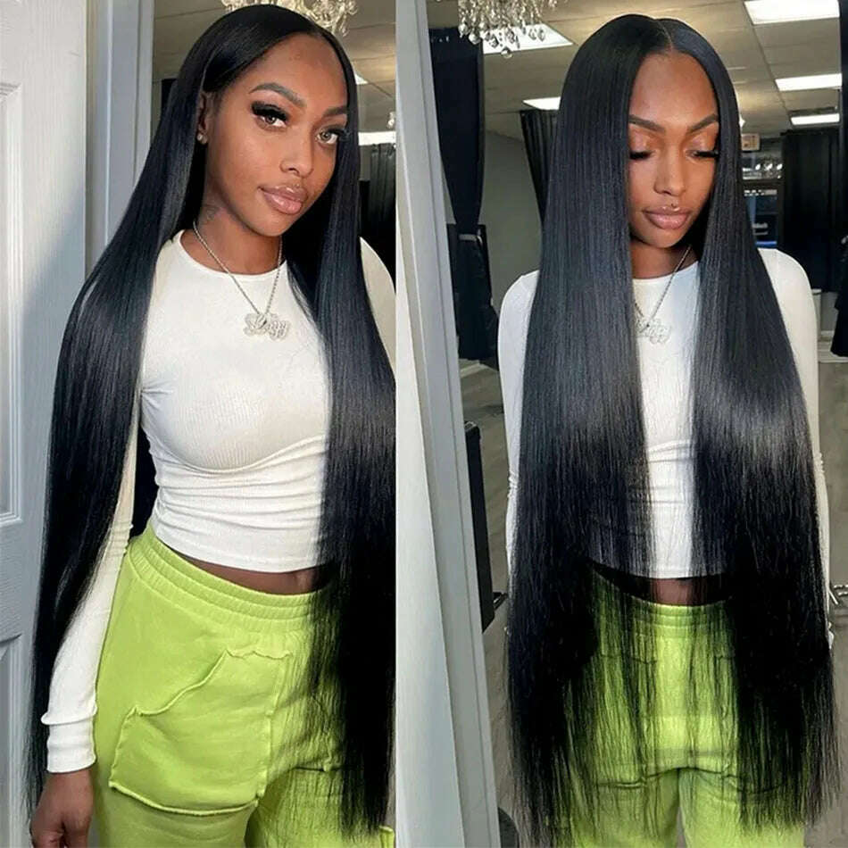 KIMLUD, 8-32 Inch Bone Straight Human Hair Weave Bundles 12 A Brazilian Natural Color 100% Remy Human Hair Extension 1 3 4 Bundles Weft, KIMLUD Womens Clothes