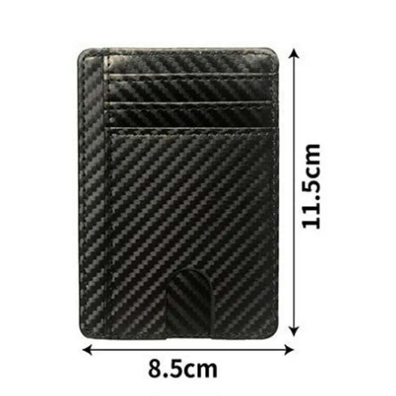 KIMLUD, 8 Slot Slim RFID Blocking Leather Wallet Credit ID Card Holder Purse Money Case Cover Anti Theft for Men Women Men Fashion Bags, KIMLUD Womens Clothes