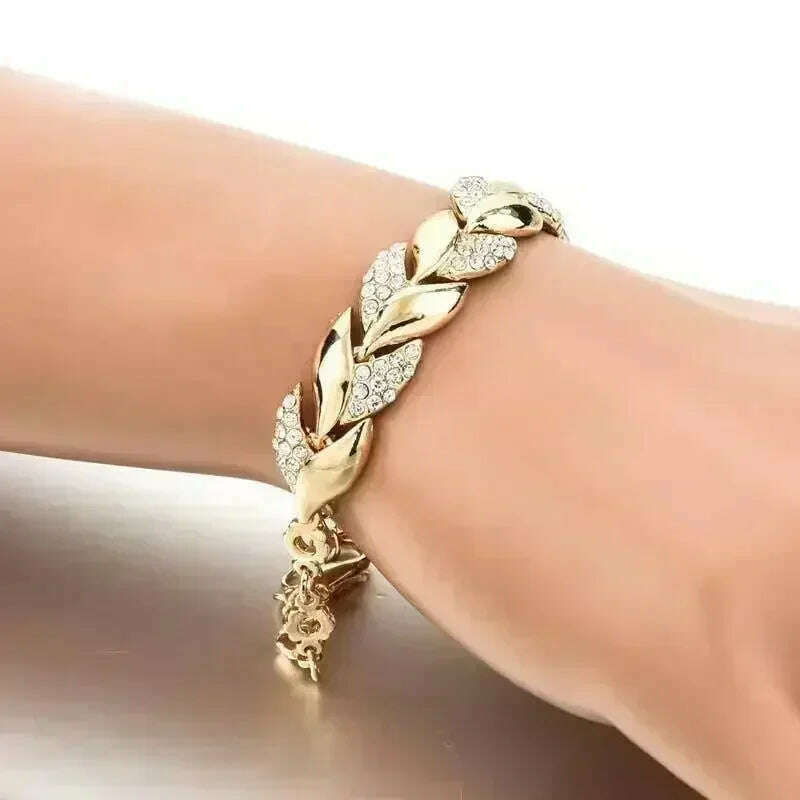 KIMLUD, 925 Sterling Silver Thai Silver Bracelet for Women Vintage Geometric Heart Love Lucky Punk Jewelry 2023 New Dropshipping, Gold, KIMLUD Womens Clothes