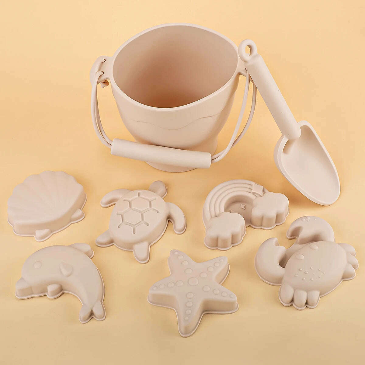KIMLUD, 9PCS/8PCS Summer Beach Set Toys For Kids Digging Sand Plastic Bucket Watering Bottle Shovels Children Beach Water Game Toys Tool, white B, KIMLUD Womens Clothes