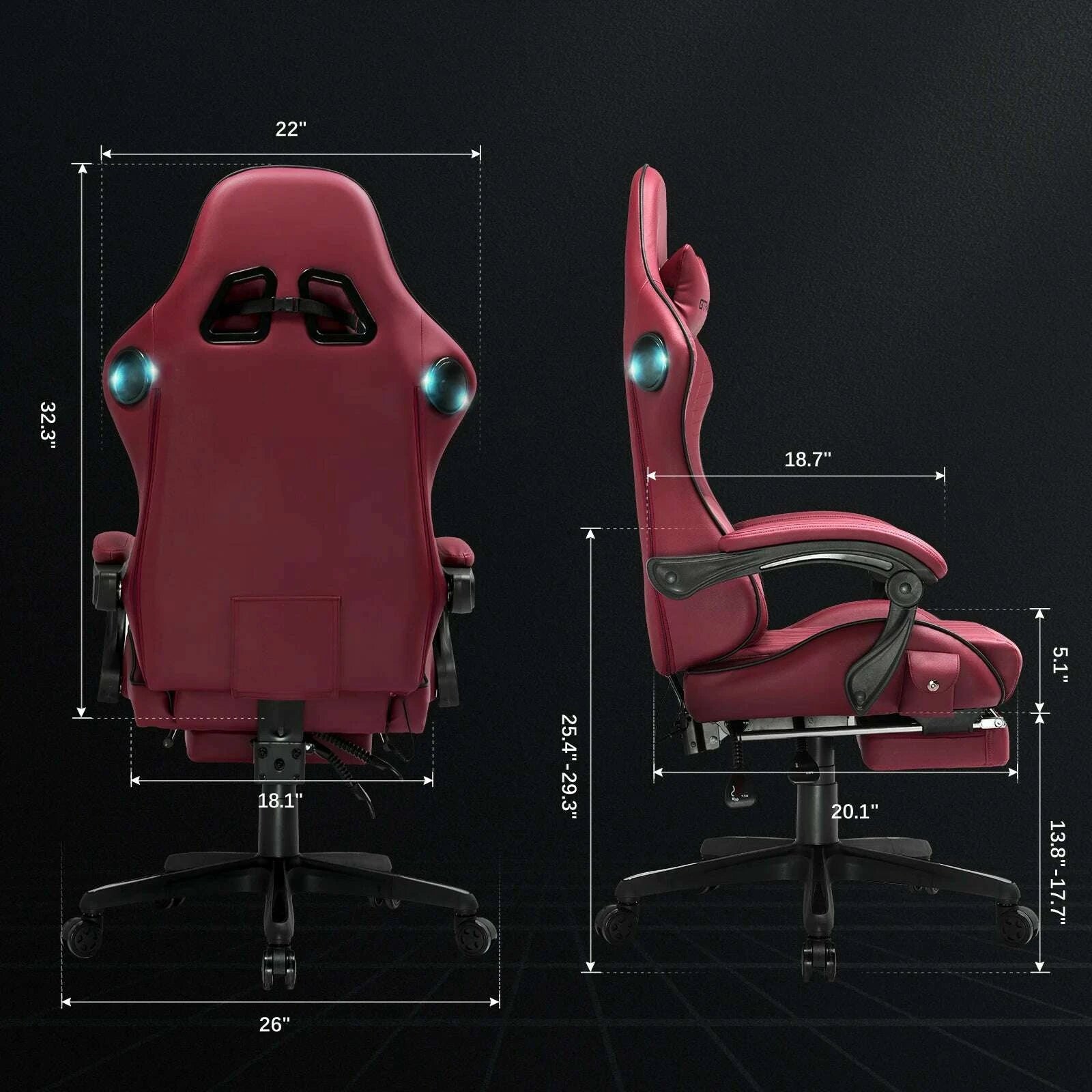 gtplayer-gaming-chair-adjustable-ergonomic-faux-leather-swiveling-pc-racing-game-chair-with-built-in-speakersfootrestkimludkimlud-35573956