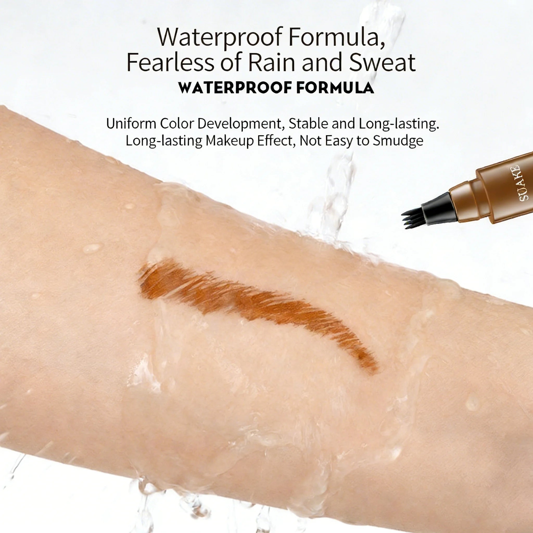 Four-Pronged Eyebrow Pencil Waterproof Long-Lasting Non-Decoloring Four-Pronged Wild Eyebrow Pencil Liquid Water Eyebrow Pencil