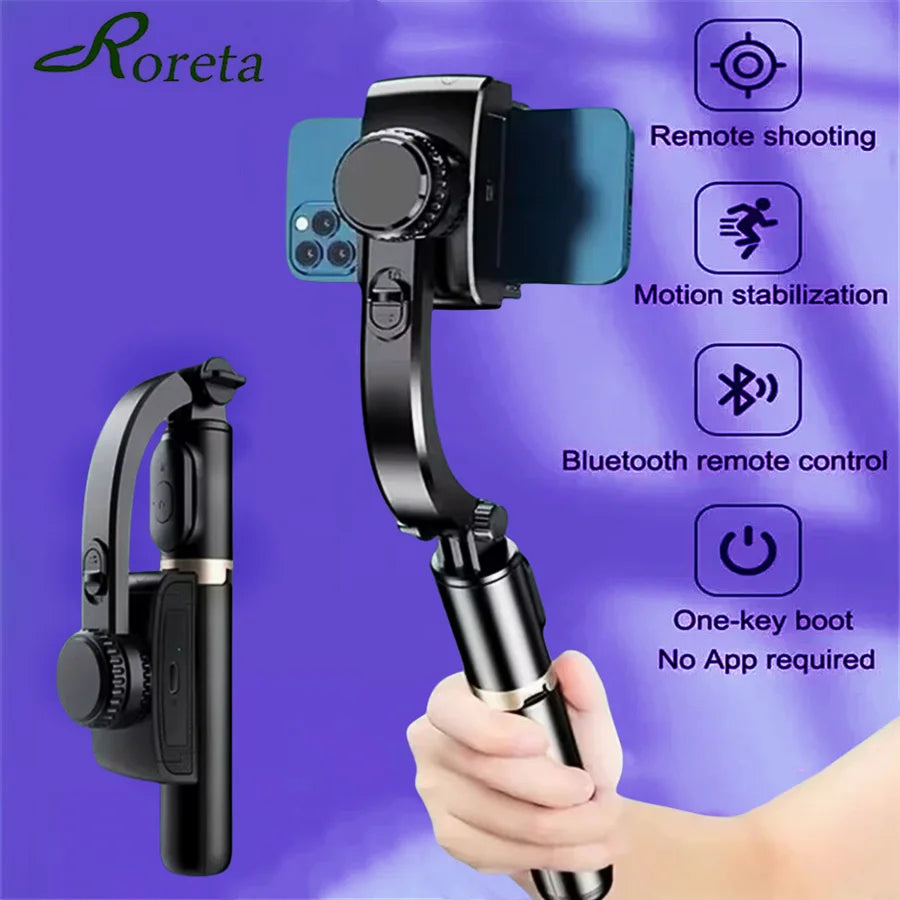 new Gimbal Stabilizer 360° rotation stable shooting Bluetooth Selfie Stick Tripod for Smartphone Live Vertical Shooting Bracket