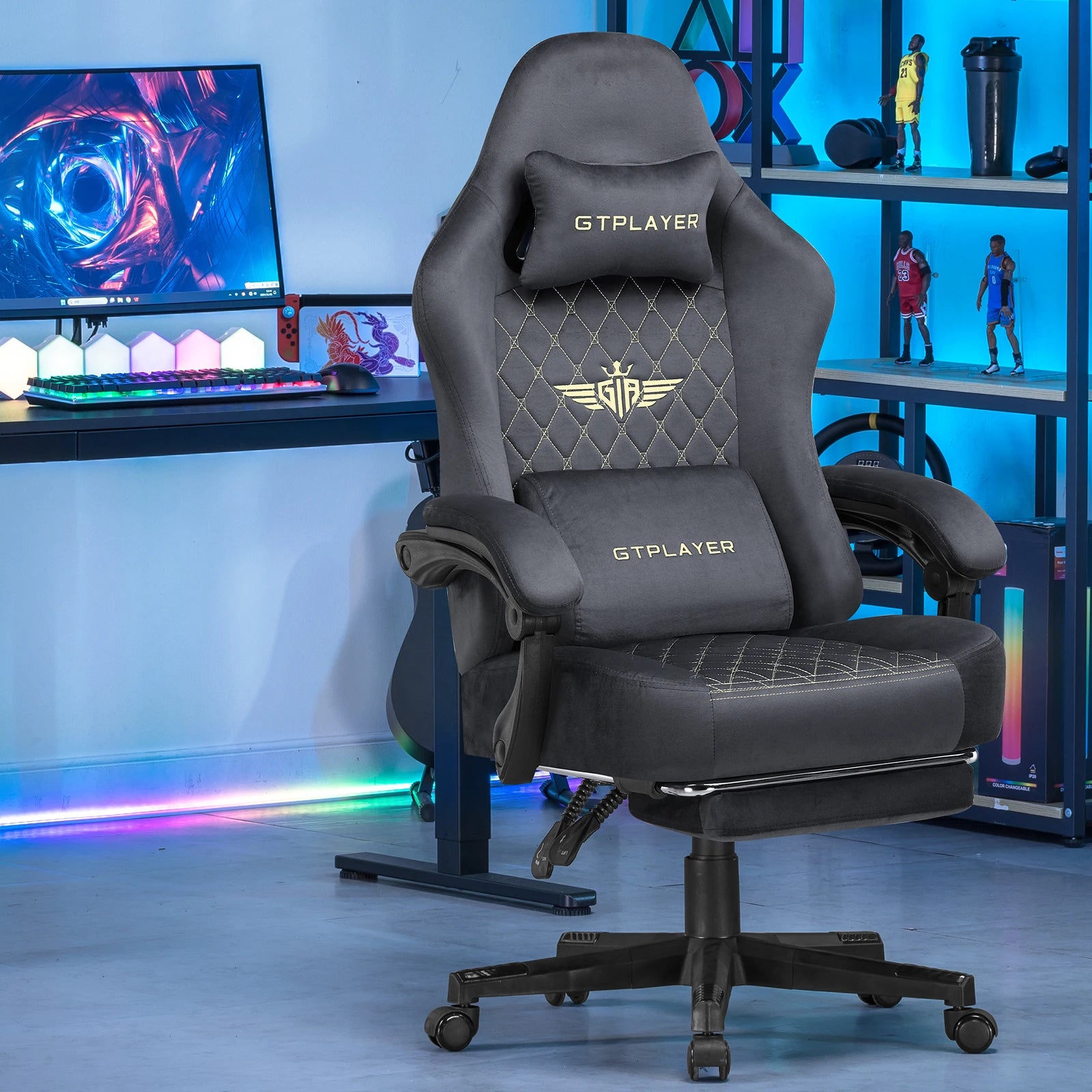 Gaming Chair – Ergonomic – Fabric | KIMLUD