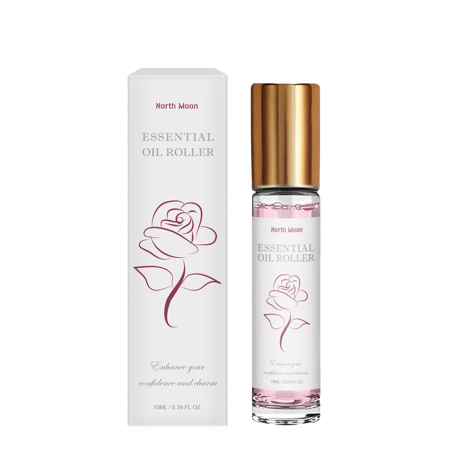 Floral Alluring Roller Ball Perfume — Rose Pink | KIMLUD