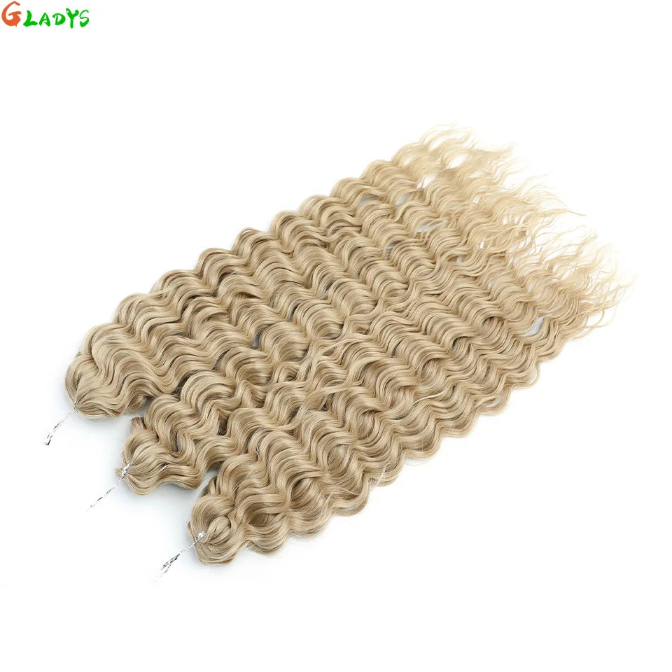 Crochet Braids Synthetic Hair High Temperature — Ombre Brown | KIMLUD