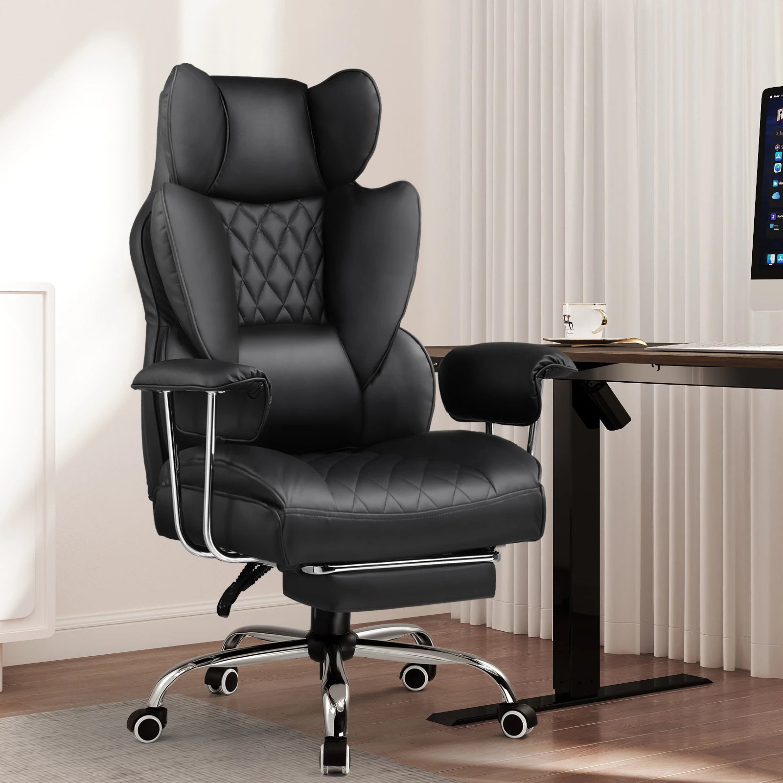 Gaming Chair – Pocket Spring Lumbar Support – Fabric – KIMLUD