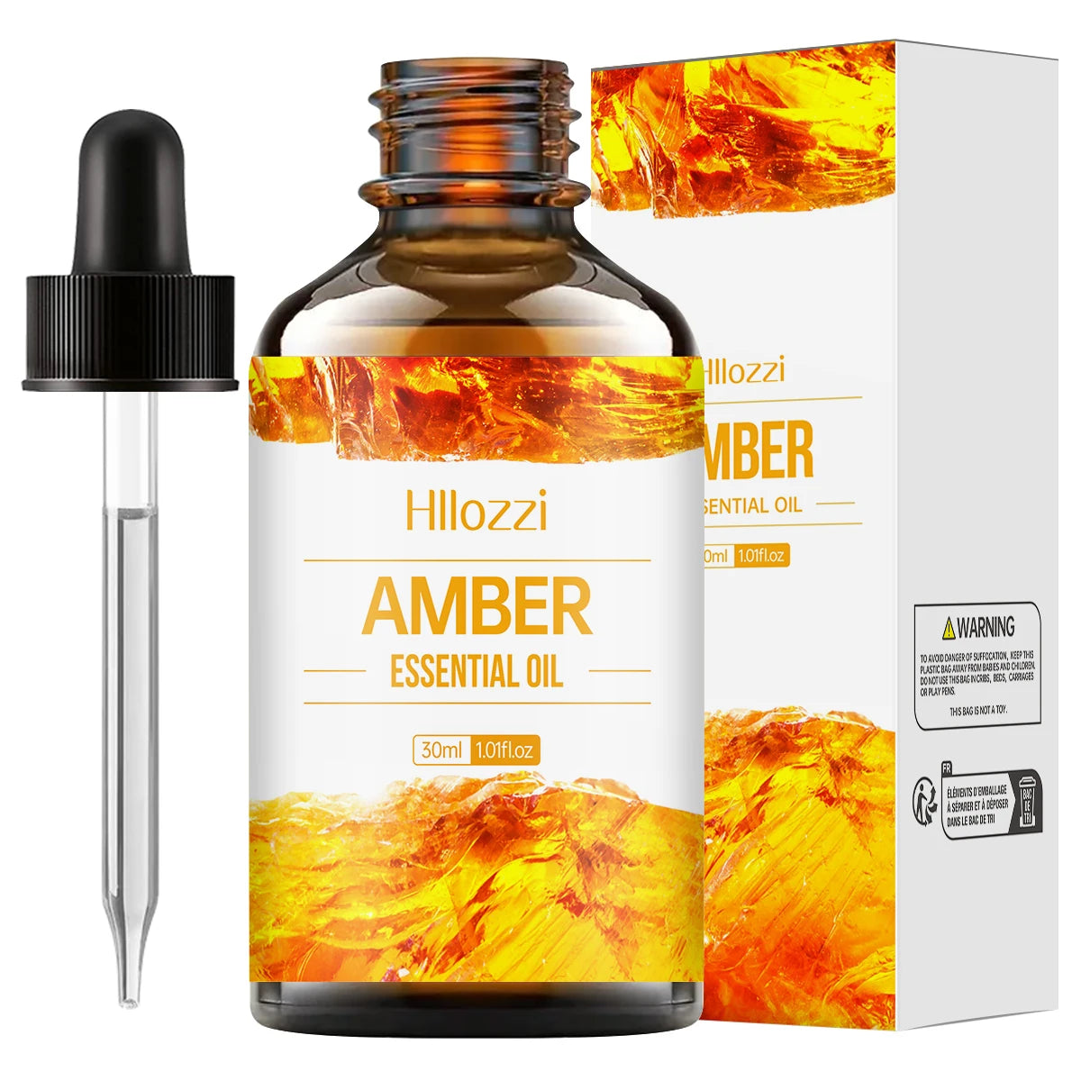 Amber essential oil, a natural fragrance, is suitable for body massage treatments and hair care. It can also be used in diffuser