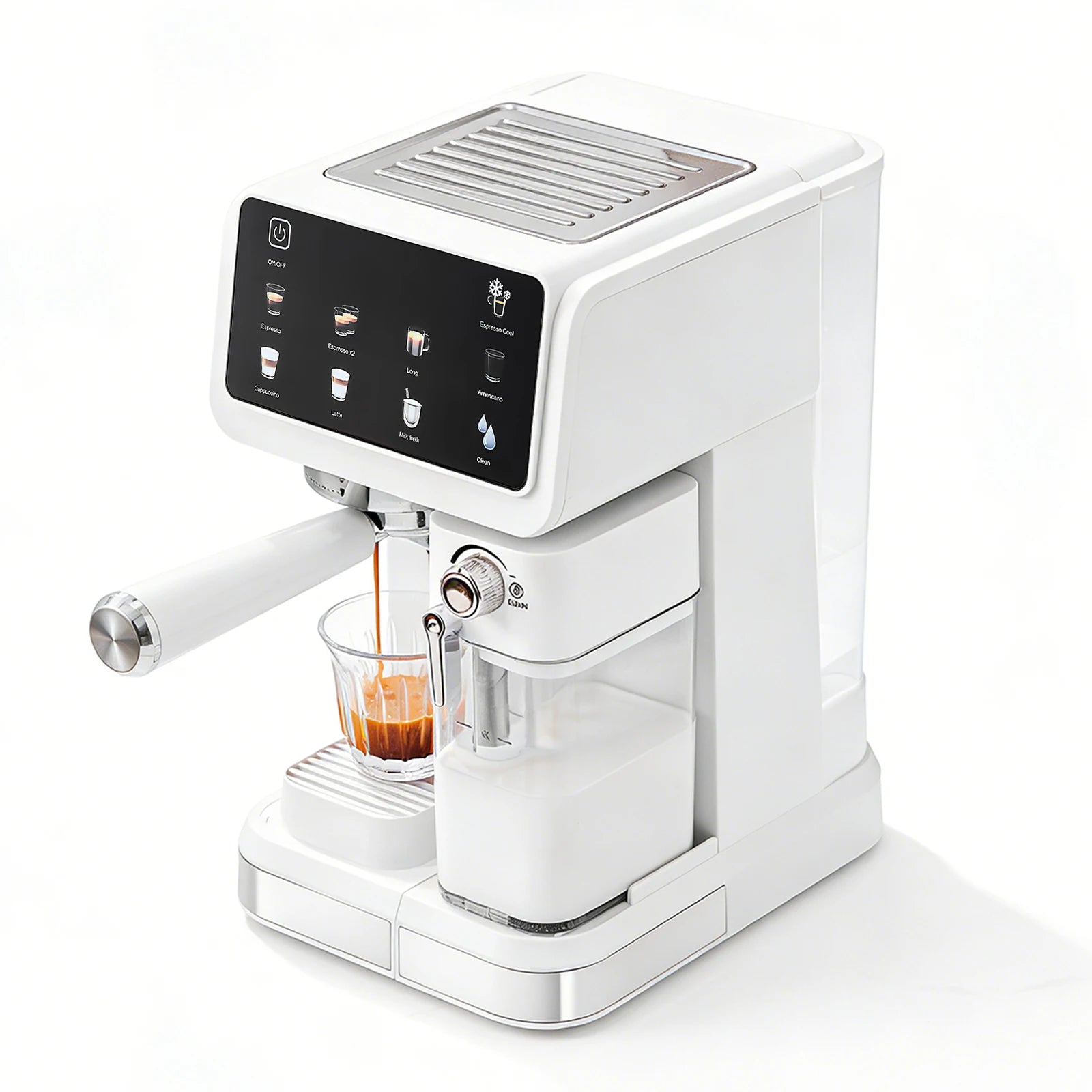 Espresso Coffee Maker – Automatic Portafilter – White | KIMLUD