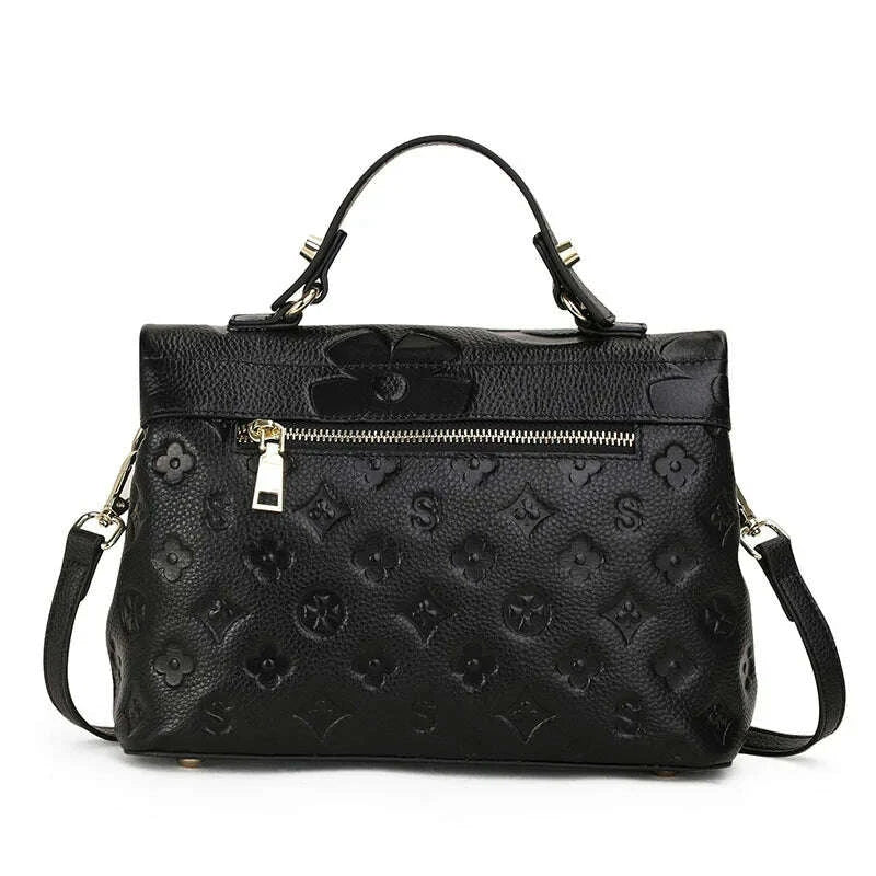 KIMLUD, Top layer cowhide bag 2025 New fashionable versatile summer handbag Women's bag Genuine leather one shoulder crossbody bag, KIMLUD Womens Clothes