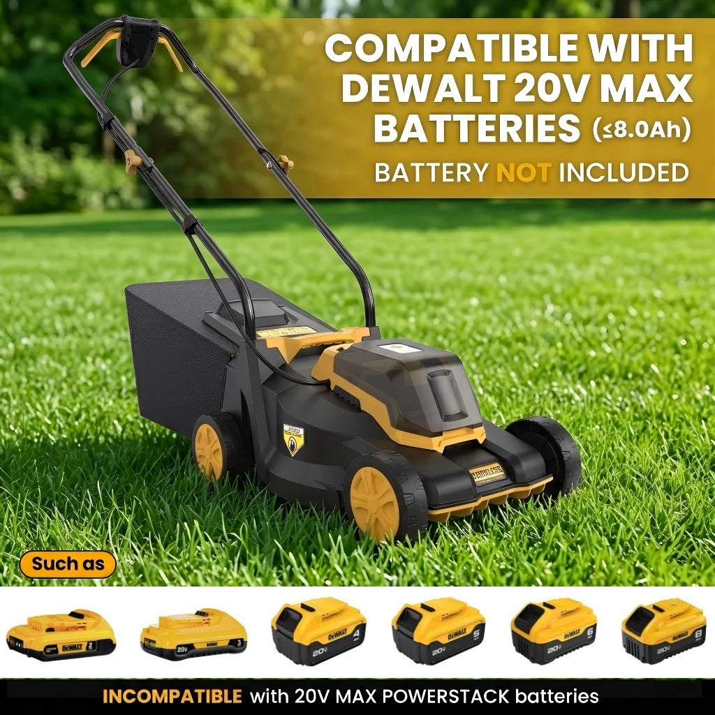 Cordless Lawn Mower – 3-Position Height Adjustment – Foldable | KIMLUD