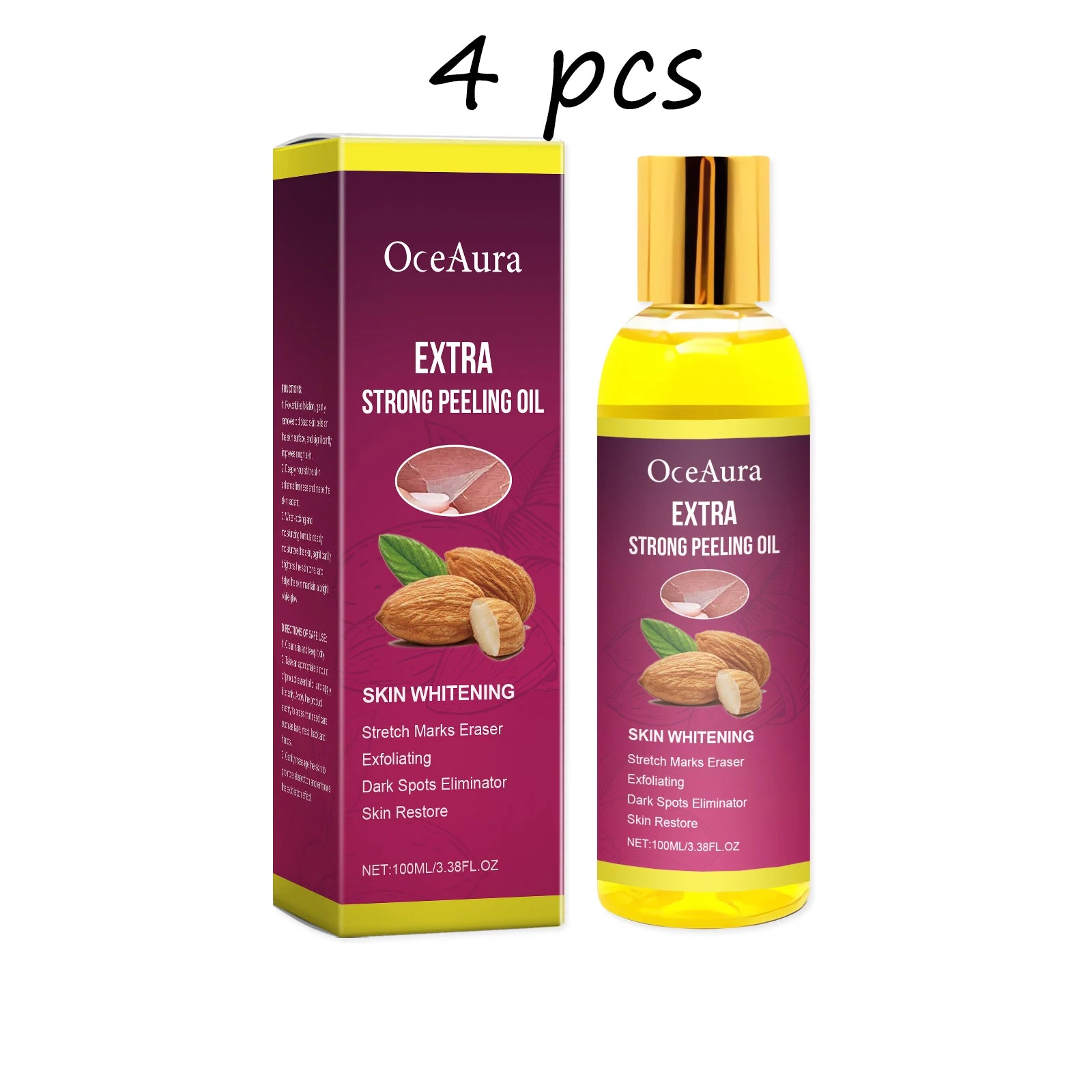 Sweet Almond Oil Exfoliating Body Oil Gentle Cleansing — Plum | KIMLUD