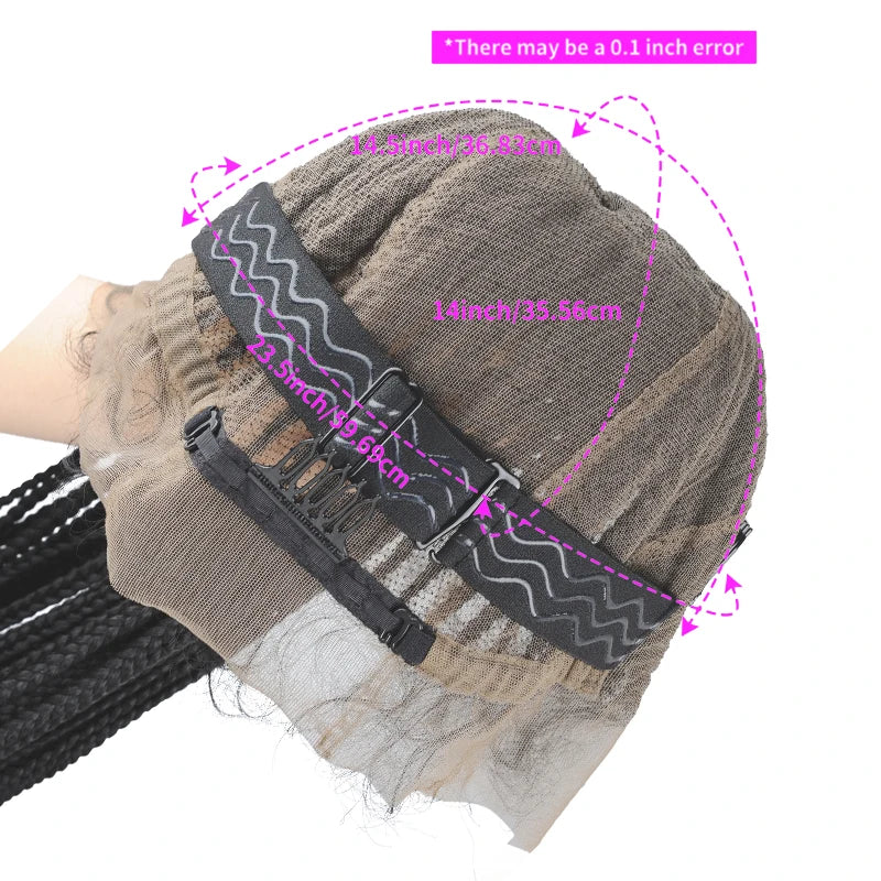 Full Lace Braided Wig – Ponytail – High Temperature Fiber – Transparent | KIMLUD