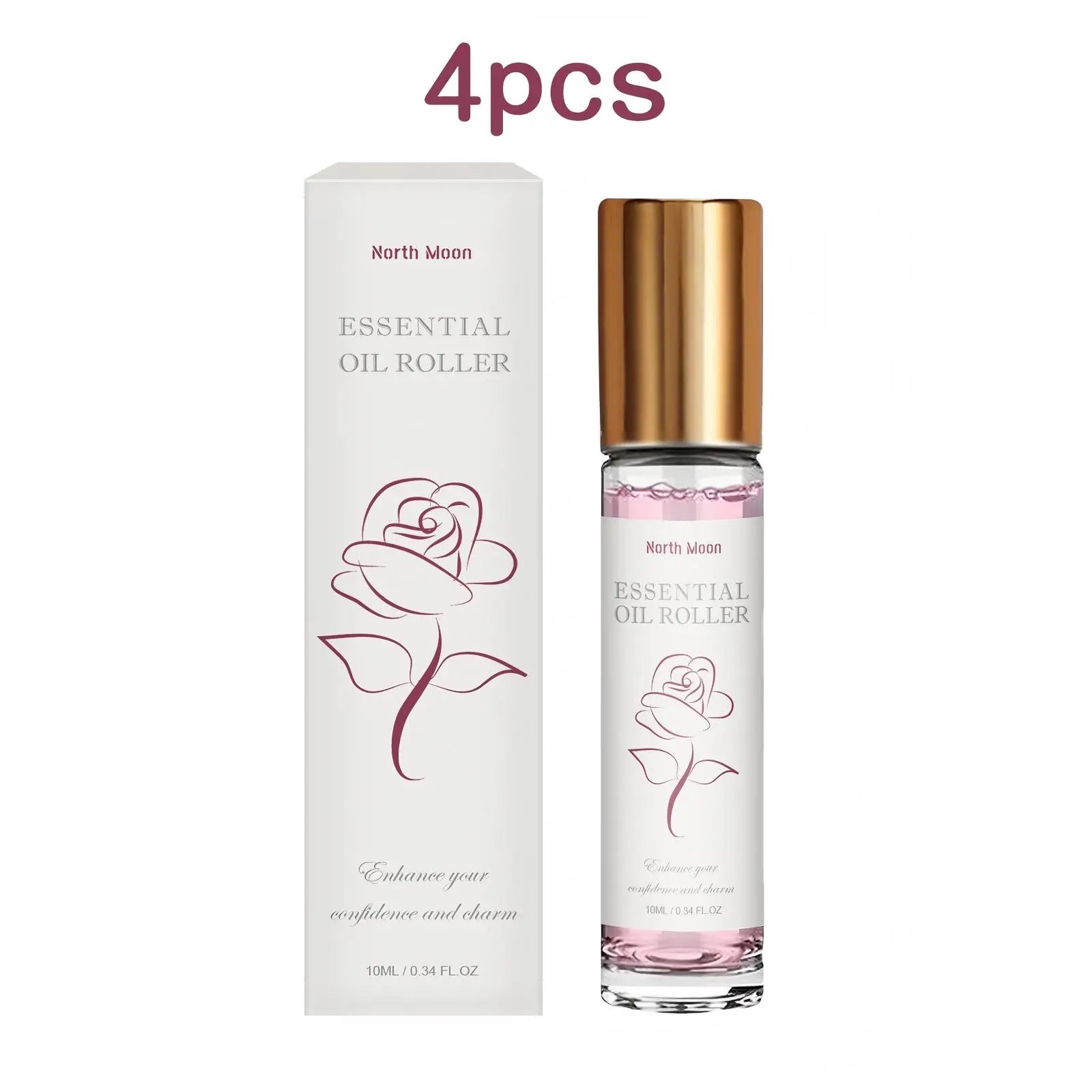 Floral Alluring Roller Ball Perfume — Rose Pink | KIMLUD