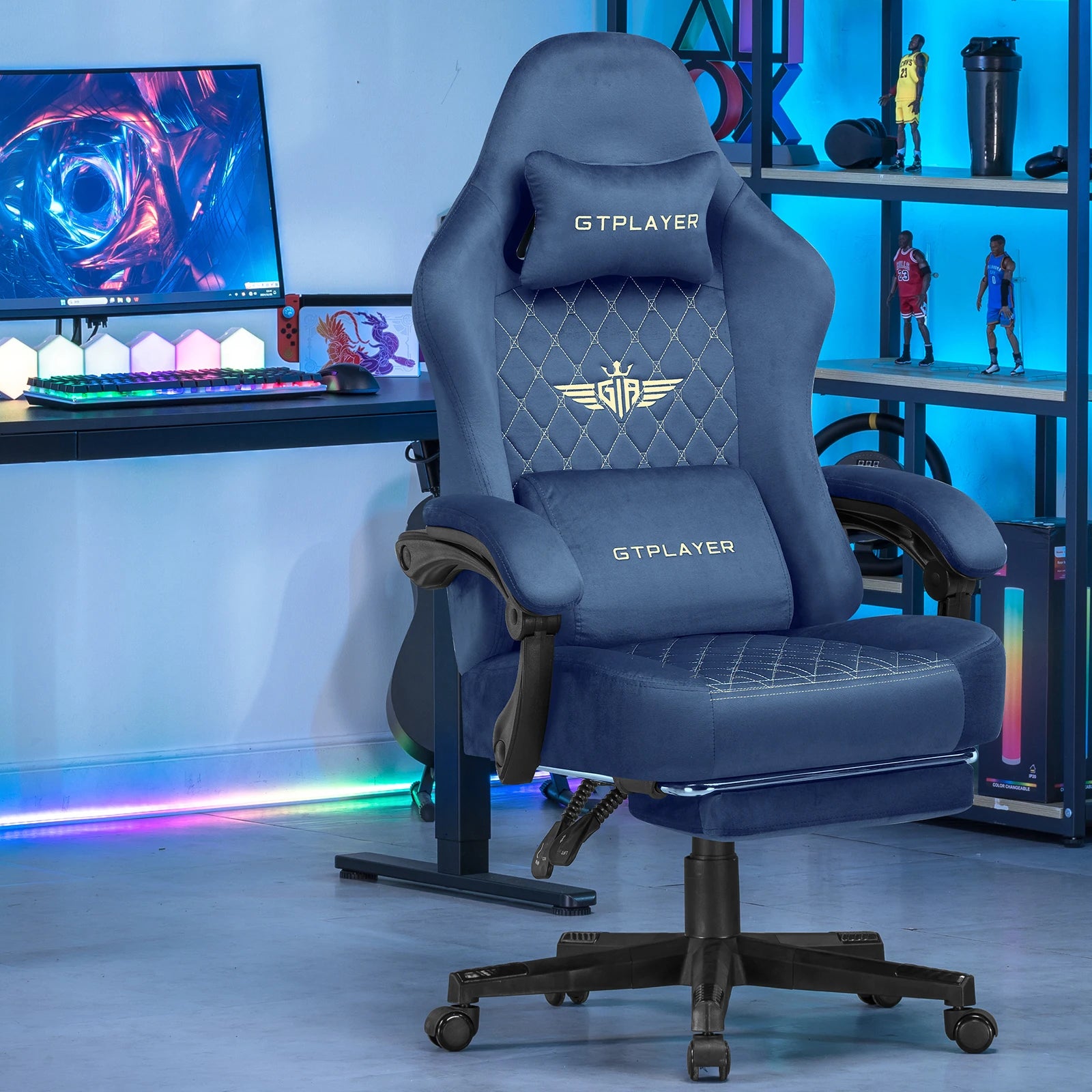 Gaming Chair – Ergonomic – Fabric | KIMLUD