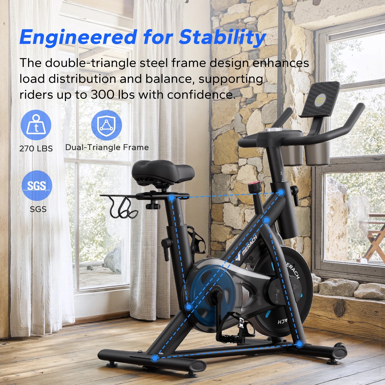 Alloy Steel Brake Pad — Quiet Magnetic Indoor Cycling — Magnetic Black | KIMLUD