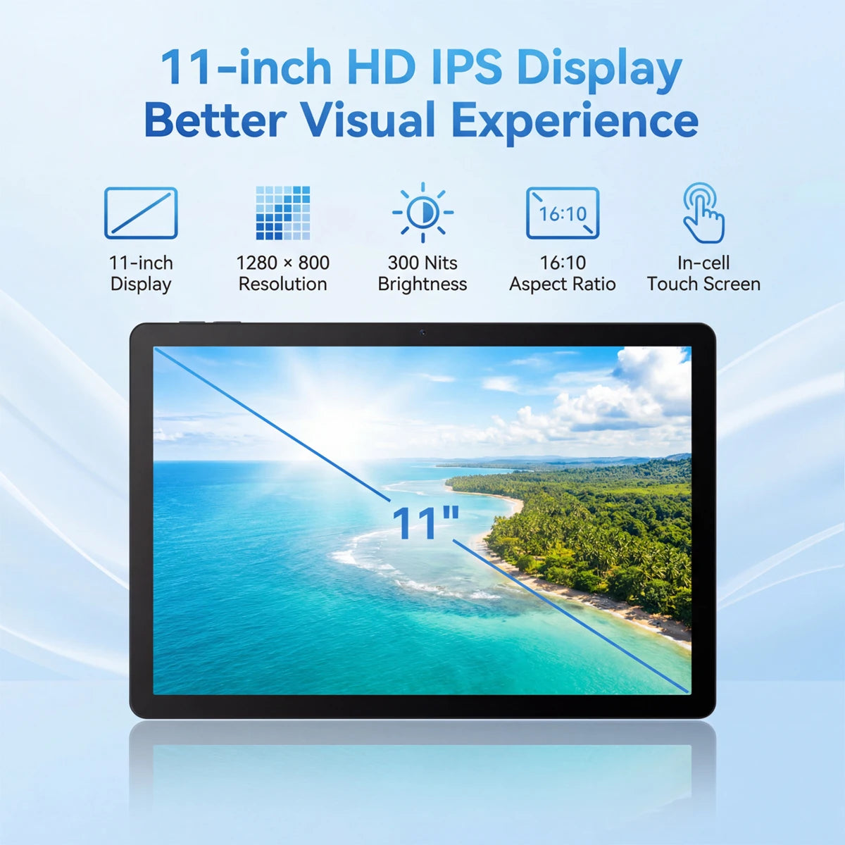 Tablet PC – 11 Inch Display – 7800mAh Battery – Gemini AI | KIMLUD