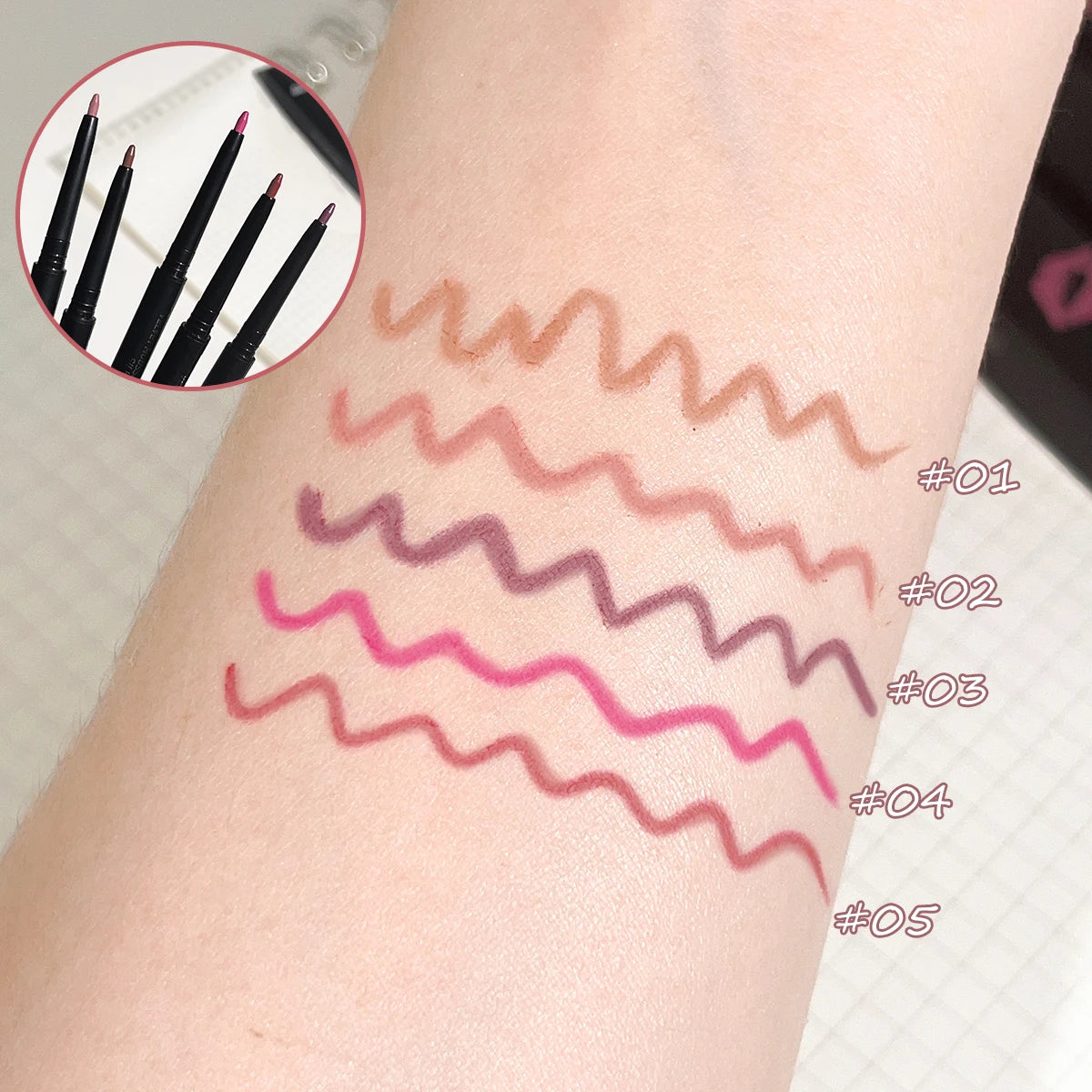 Lip Liner Pencil - Waterproof - Matte - Red | KIMLUD