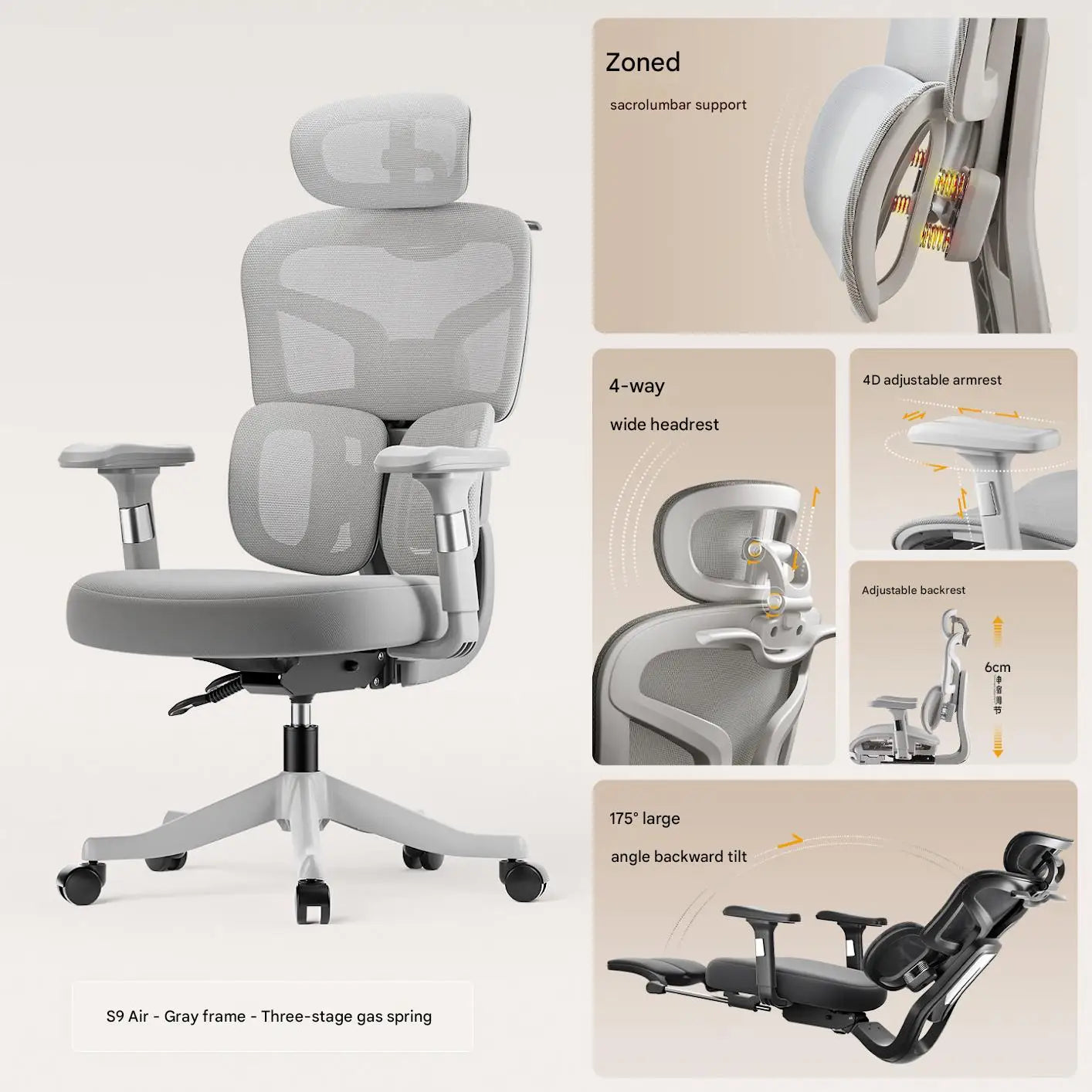 Ergonomic Office Chair High Back Gaming Computer Chair Adjustable Height Rotatable Metal Frame — Black | KIMLUD