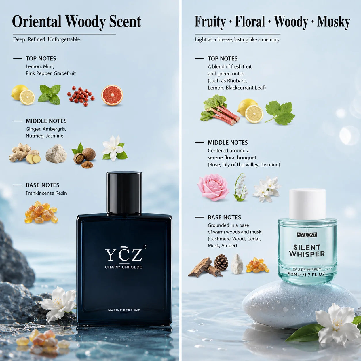 Oriental Woody Eau De Parfum Duo 2 Pack — Black | KIMLUD