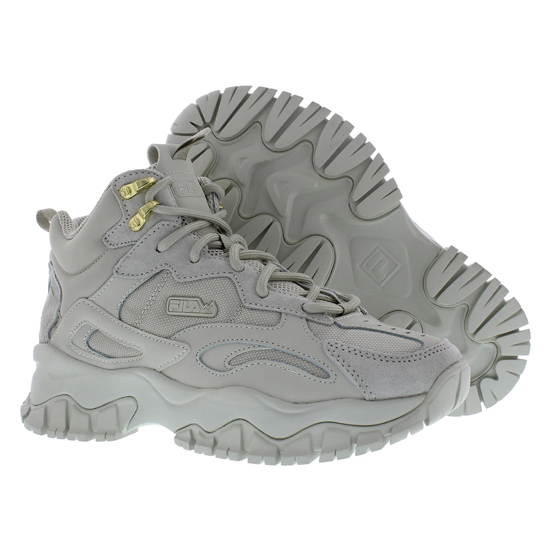 Fila Ray Tracer GS Girls Shoes Color: Grey/Gold  100% Authentic