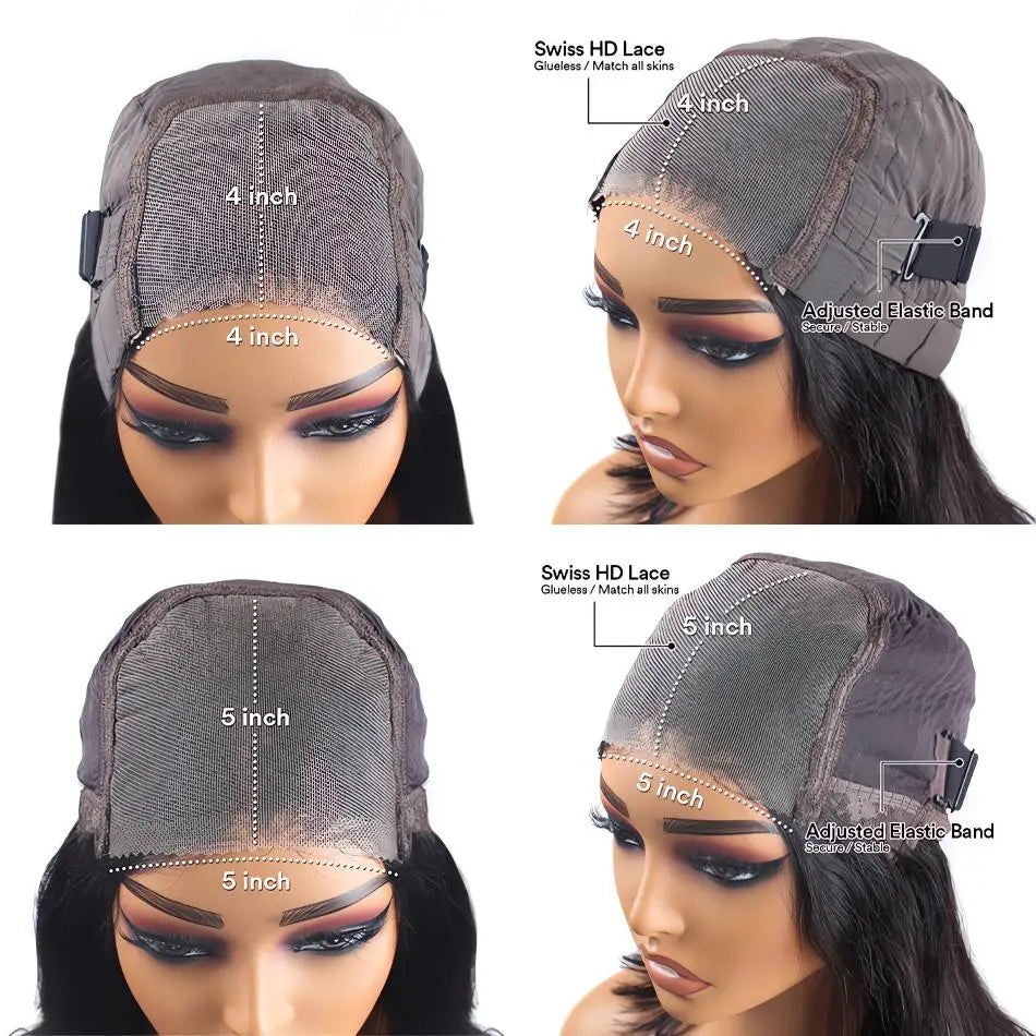 Loose Body Wave Human Hair Wigs 40 Inch 5x5 Glueless Wigs Ready To Wear 100% Human Hair 200 Density Glueless Brazilian Wigs sale