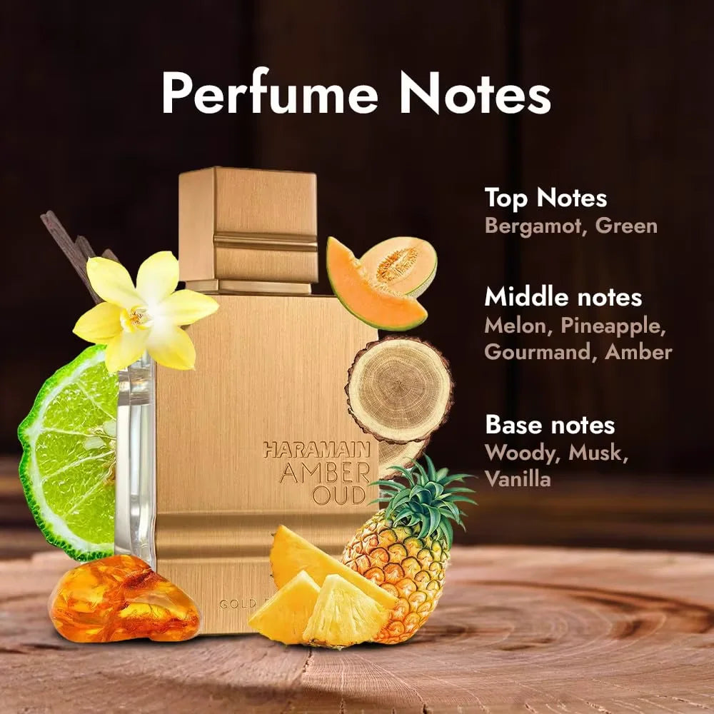 Luxurious Amber Oud EDP Premium Perfume — Gold | KIMLUD