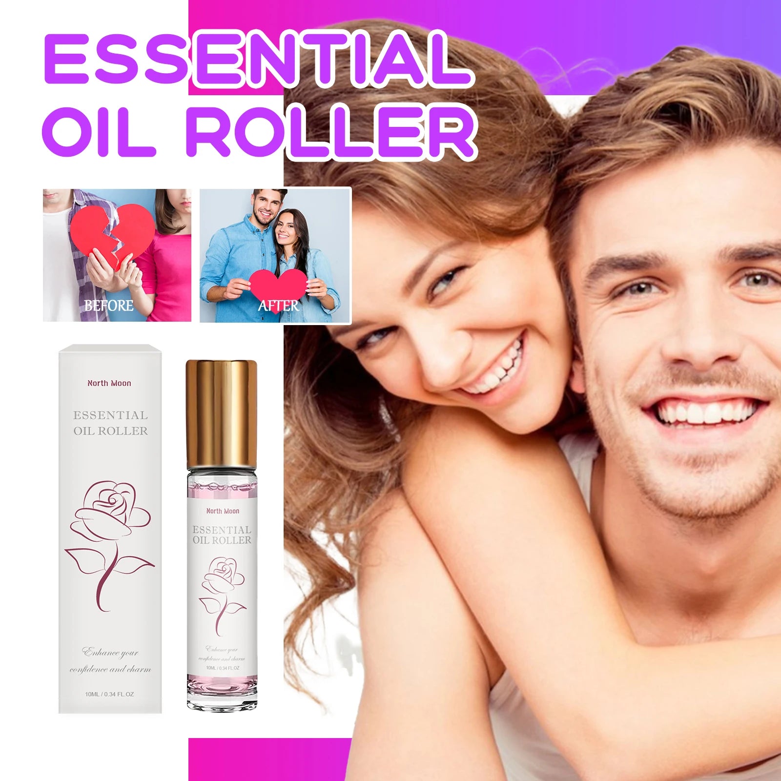 Floral Alluring Roller Ball Perfume — Rose Pink | KIMLUD