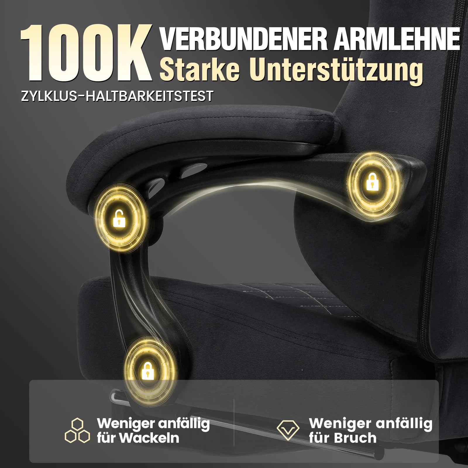 Gaming Chair – Ergonomic – Fabric | KIMLUD