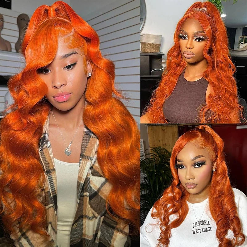 Lace Front Wig – Body Wave – Remy Human Hair – Color 350 | KIMLUD