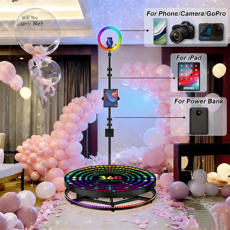 360 degree photo booth 360 degree photo booth machine with flight case packaging suitable for wedding reception party events