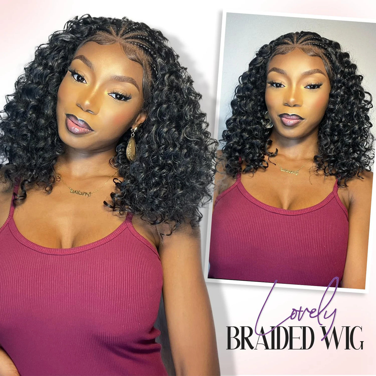 Full Lace Wig – Knotless Deep Curly – Brazilian Remy Hair | KIMLUD