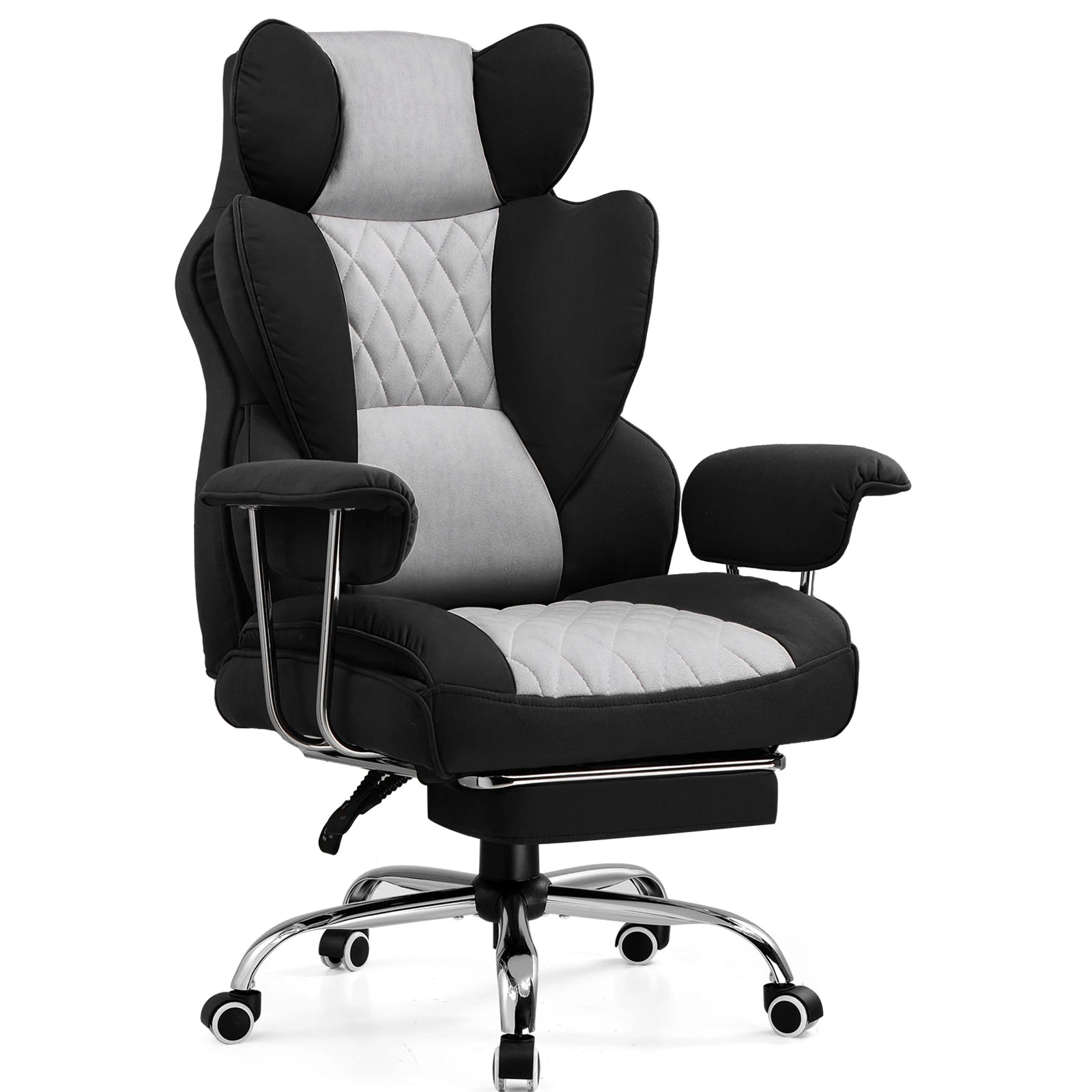 Gaming Chair – Pocket Spring Lumbar Support – Fabric – KIMLUD