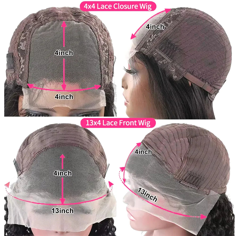 Lace Front Wig – Deep Wave Bob – Brazilian Remy Hair | KIMLUD