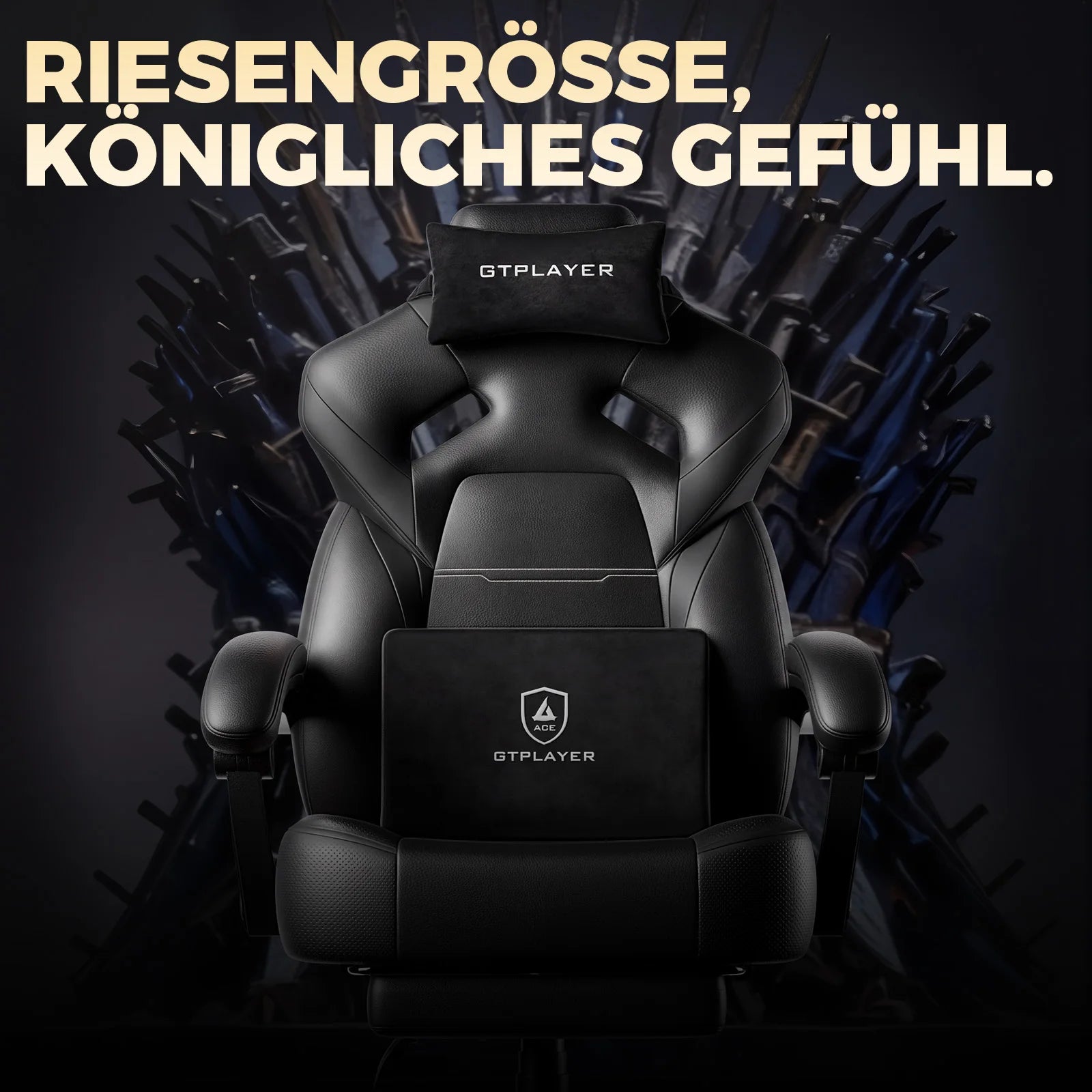 Gaming Chair – Height Adjustable Ergonomic – Synthetic Leather | KIMLUD