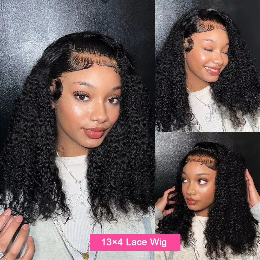 Lace Front Wig – Deep Wave Bob – Brazilian Remy Hair | KIMLUD