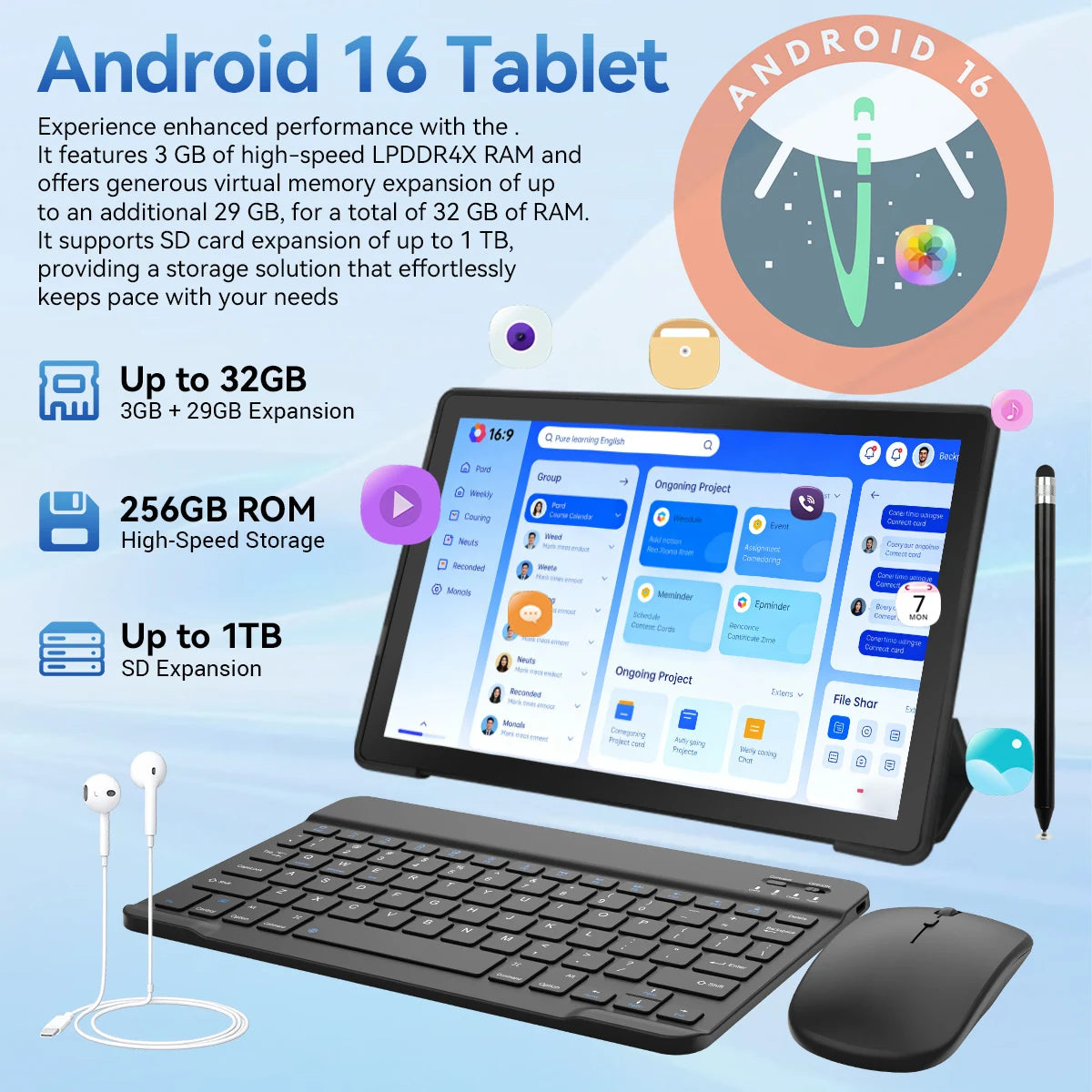 Tablet PC – 11 Inch Display – 7800mAh Battery – Gemini AI | KIMLUD