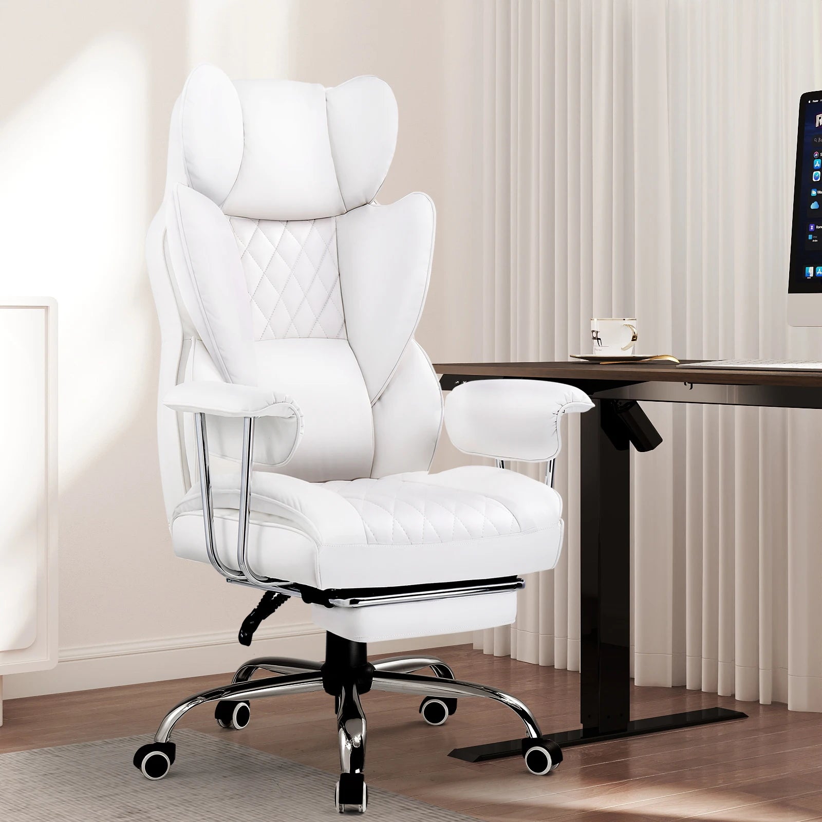 Gaming Chair – Pocket Spring Lumbar Support – Fabric – KIMLUD