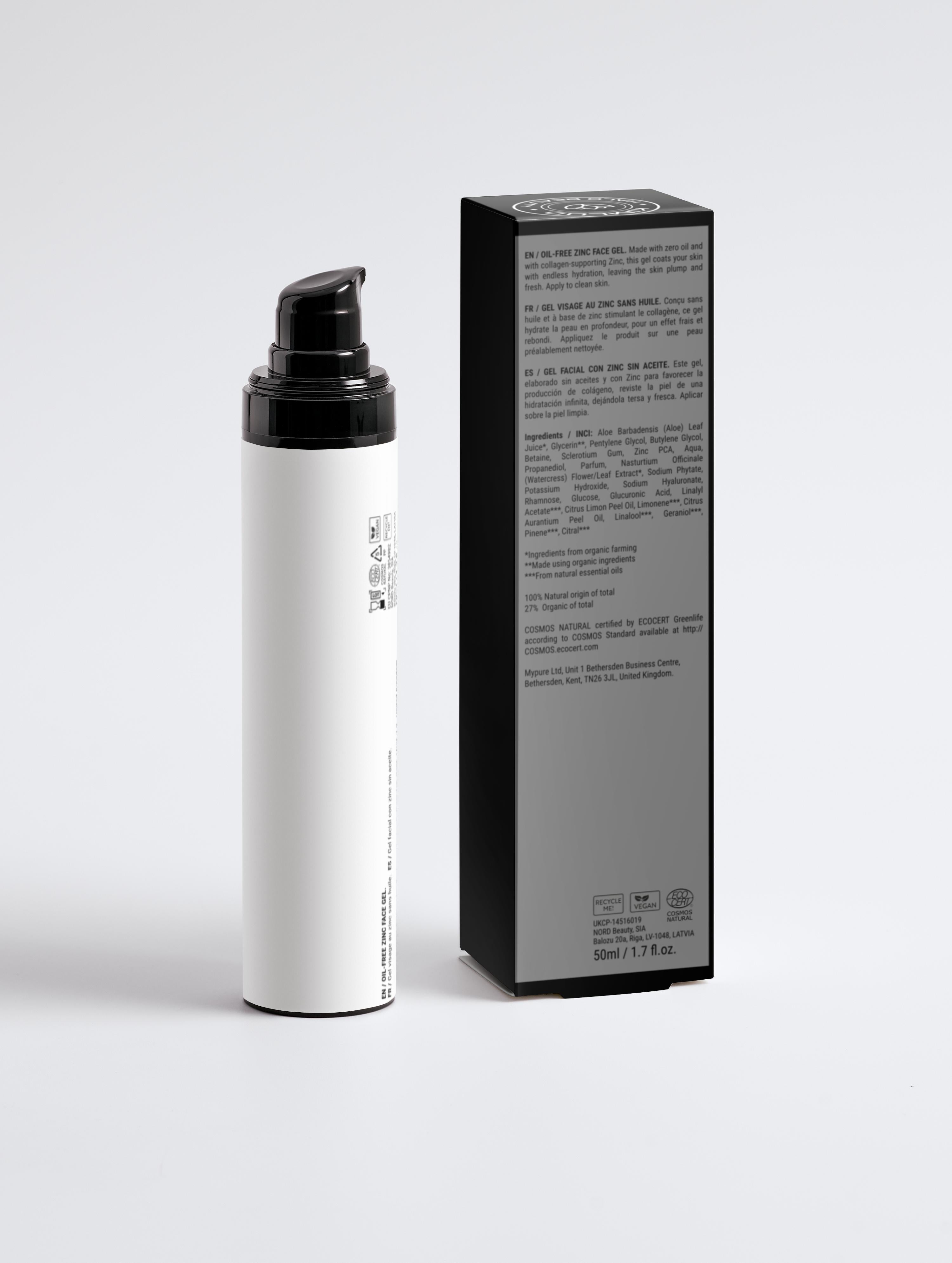 Oil-Free Zinc Face Gel for Men