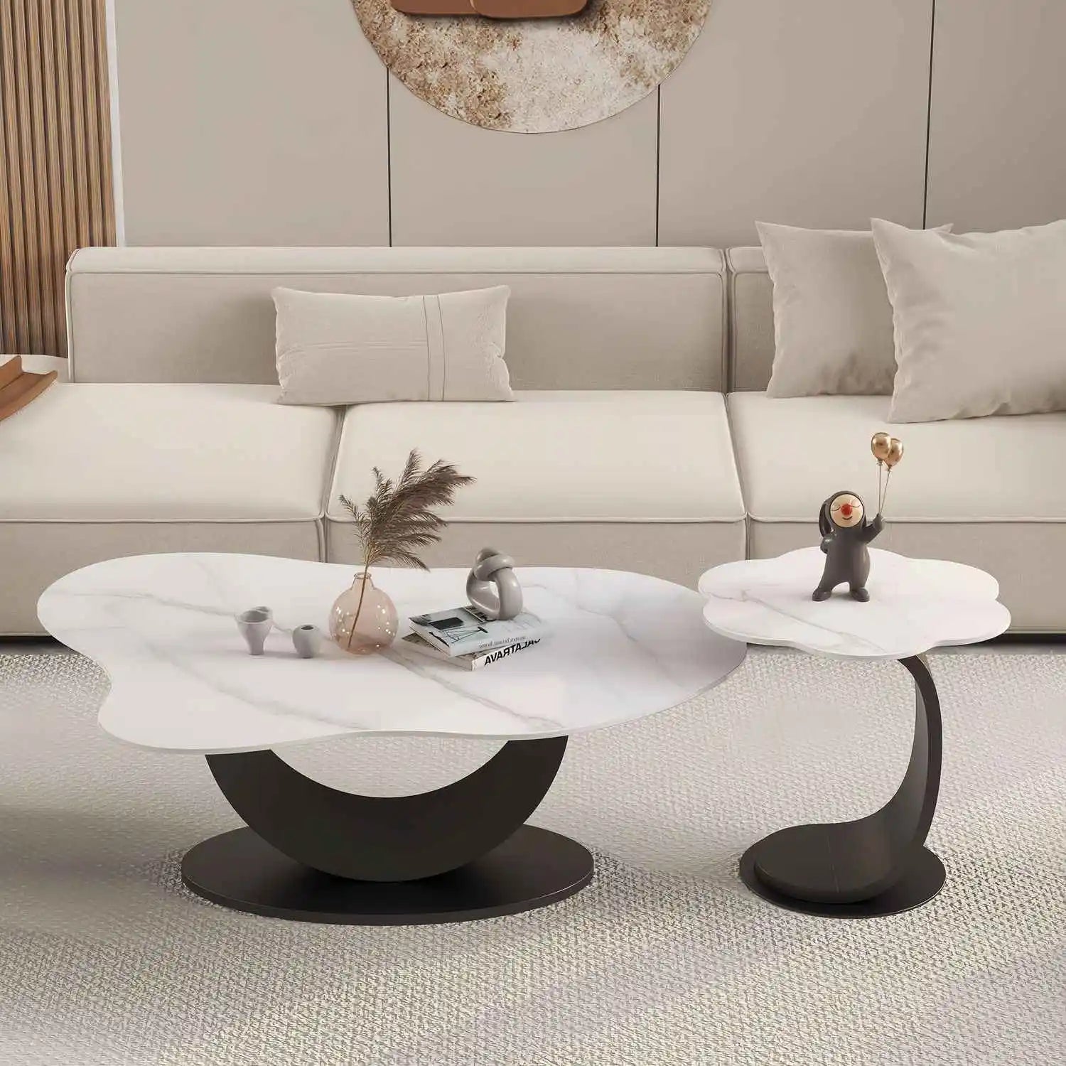 Accept Customization Fabric Cloud Rock Tea Table Cream Living Room Home Modern Simple Tea Table House New Table