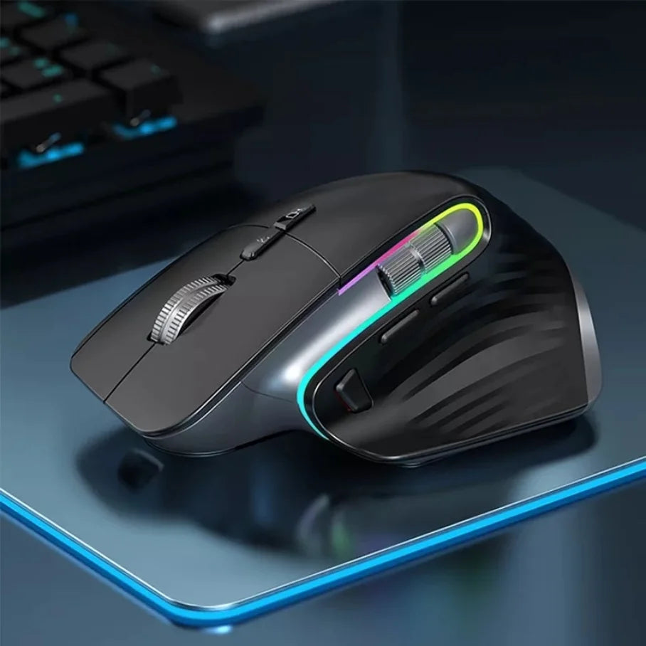 2.4G Wireless Vertical Optical Gaming Mouse RGB 4000 CPI Rechargeable  Ergonomic Right Steering mouse for computer/laptop