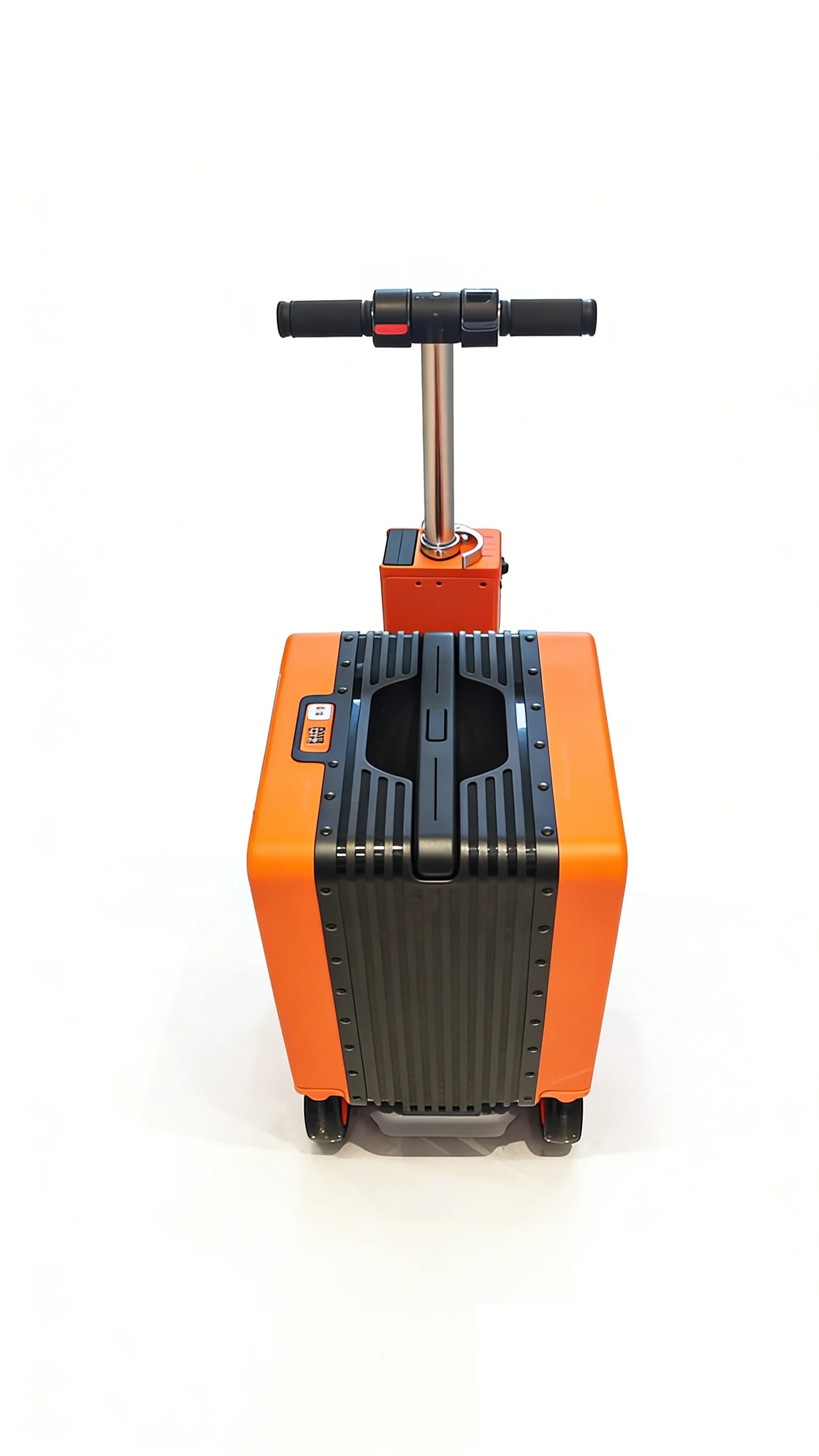 Motorized ABS Exterior Suitcase Telescopic Handle — Bright Orange | KIMLUD