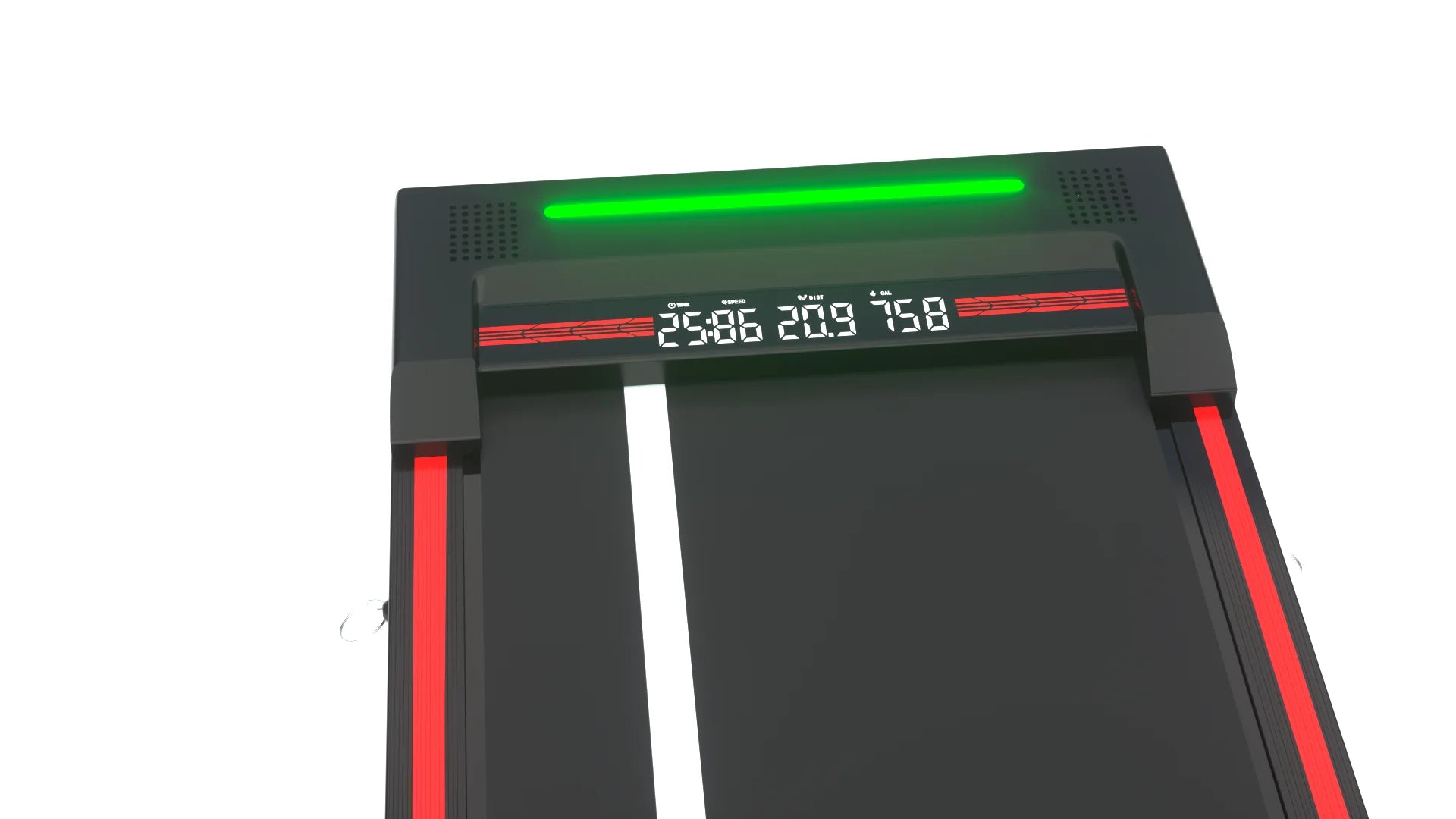 Steel Walking Pad Treadmill LED Display, Manual Incline — Matte Black | KIMLUD