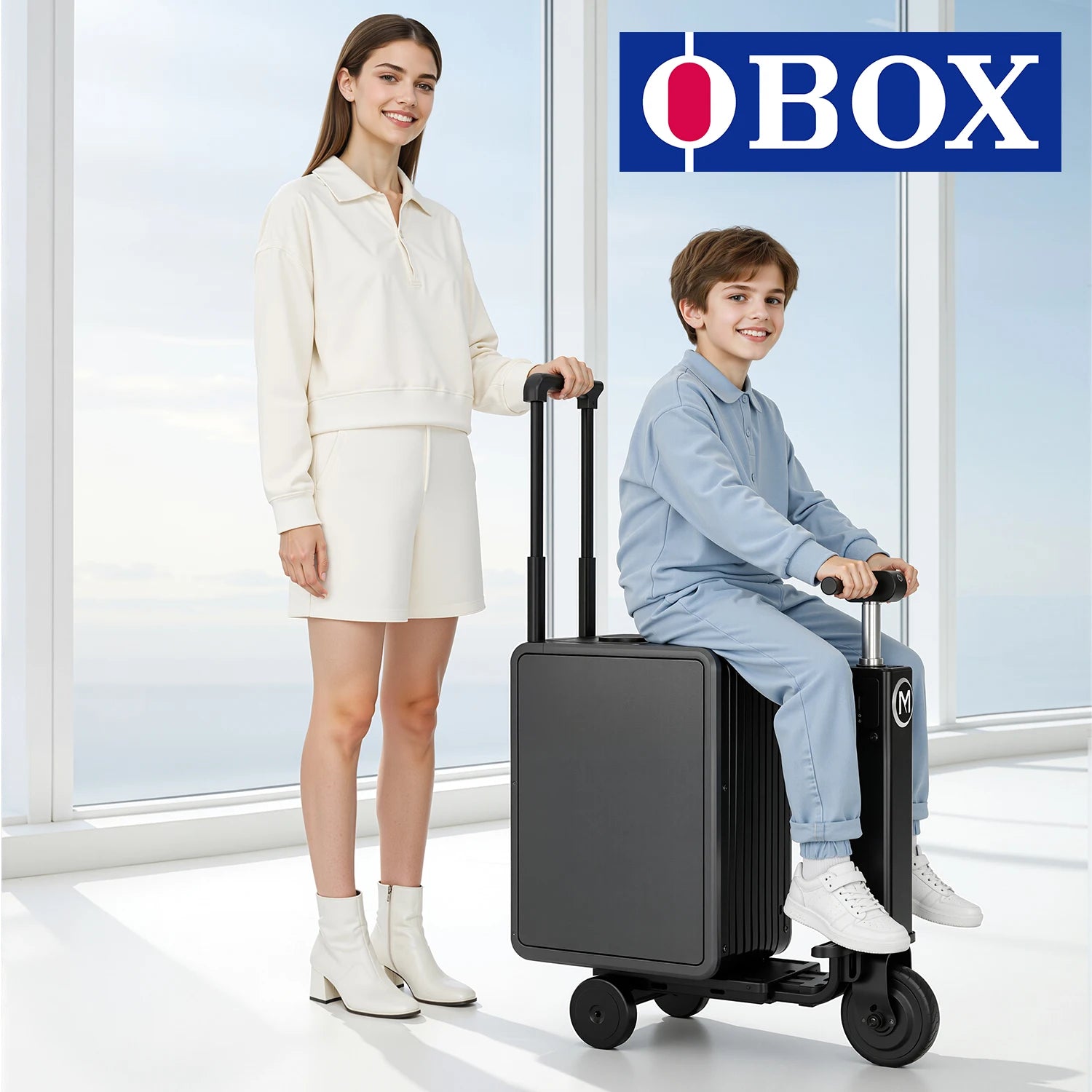 MYBOX  Battery-Power Motorized Luggage PC Rideable Suitcase Convenient Travel Original Factory Price 18.
