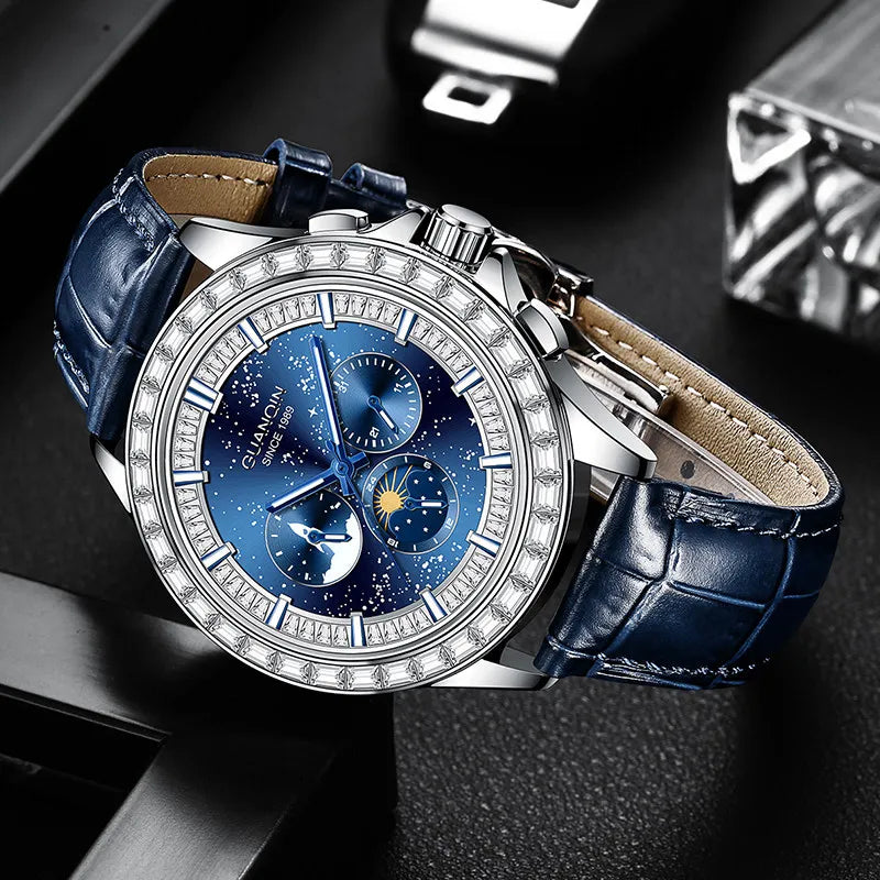 Automatic Mechanical Luxury Watch — Black | KIMLUD